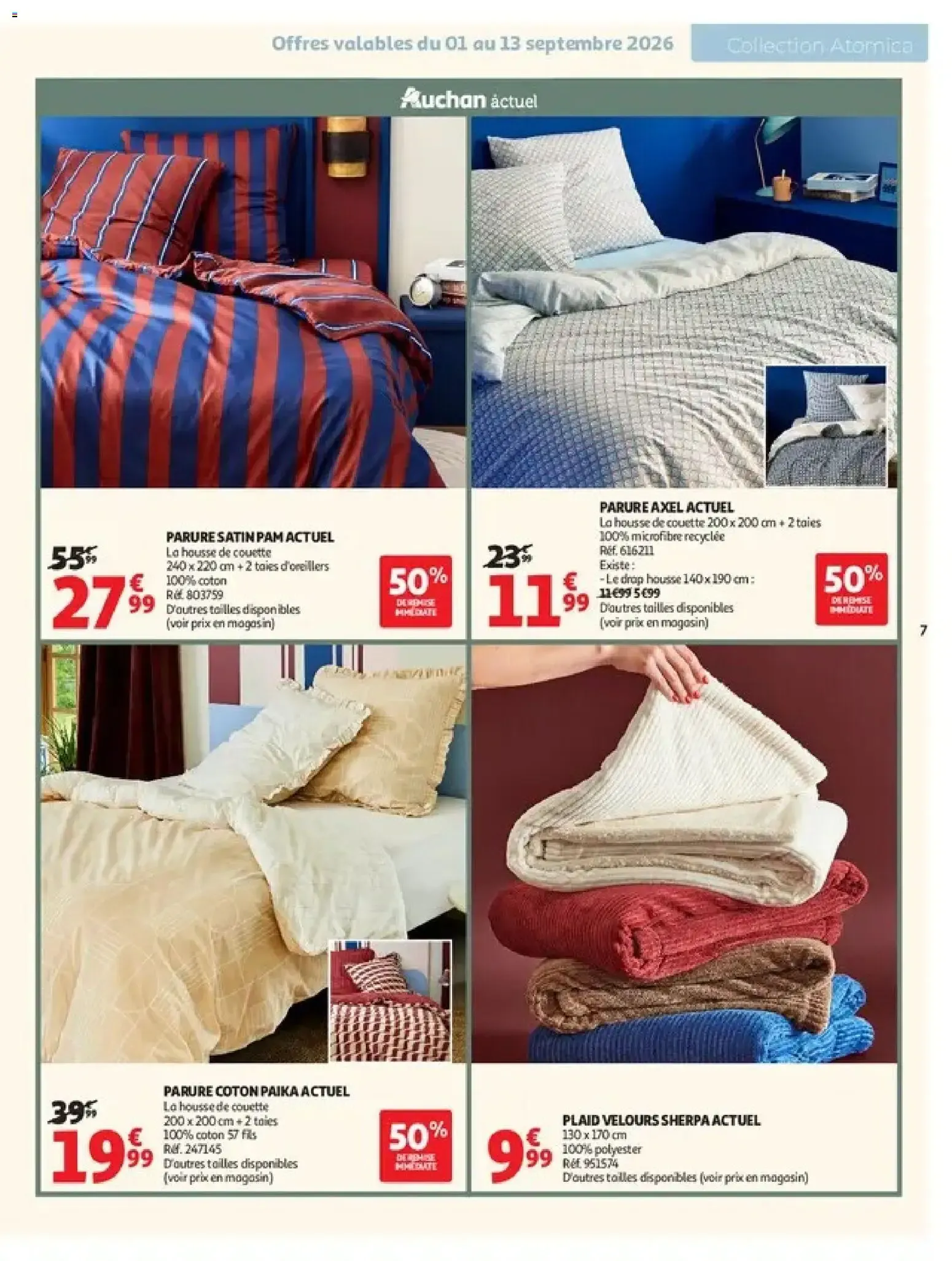 Auchan Inspiration déco à partir du 01/09/2026 - promo en ligne du 1 septembre au 1 novembre 2026 - Catalogue page 7