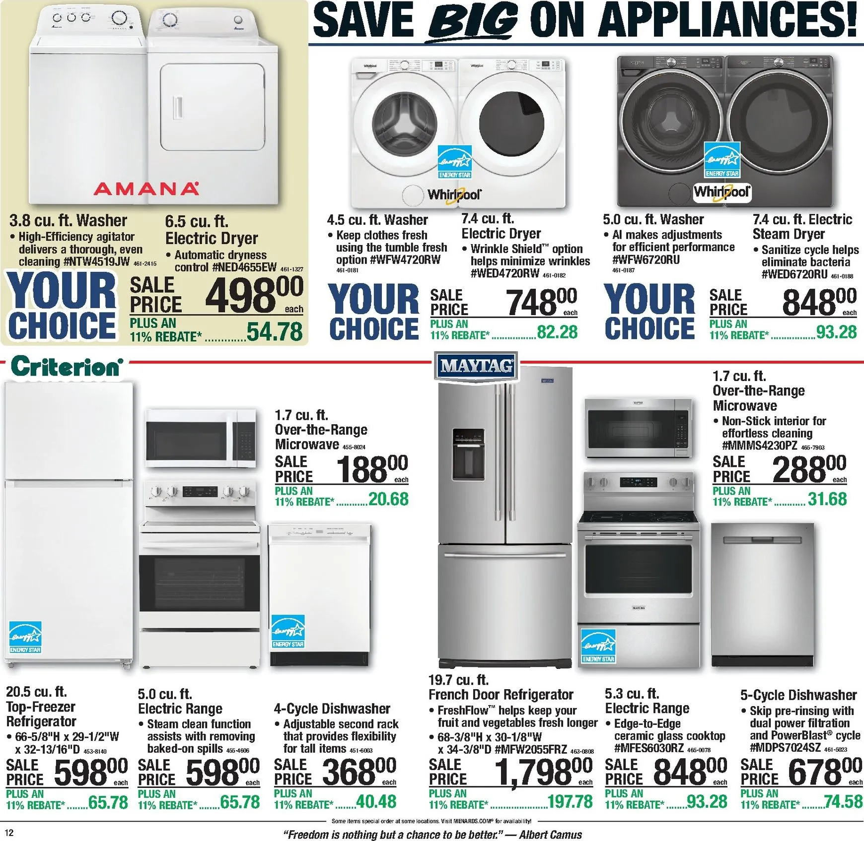 Weekly ad Current Menards - 11% Rebate Sale leaflet valid from Thursday 06/25/2026 to Sunday 07/05/2026 from June 25 to July 5 2026 - Page 19