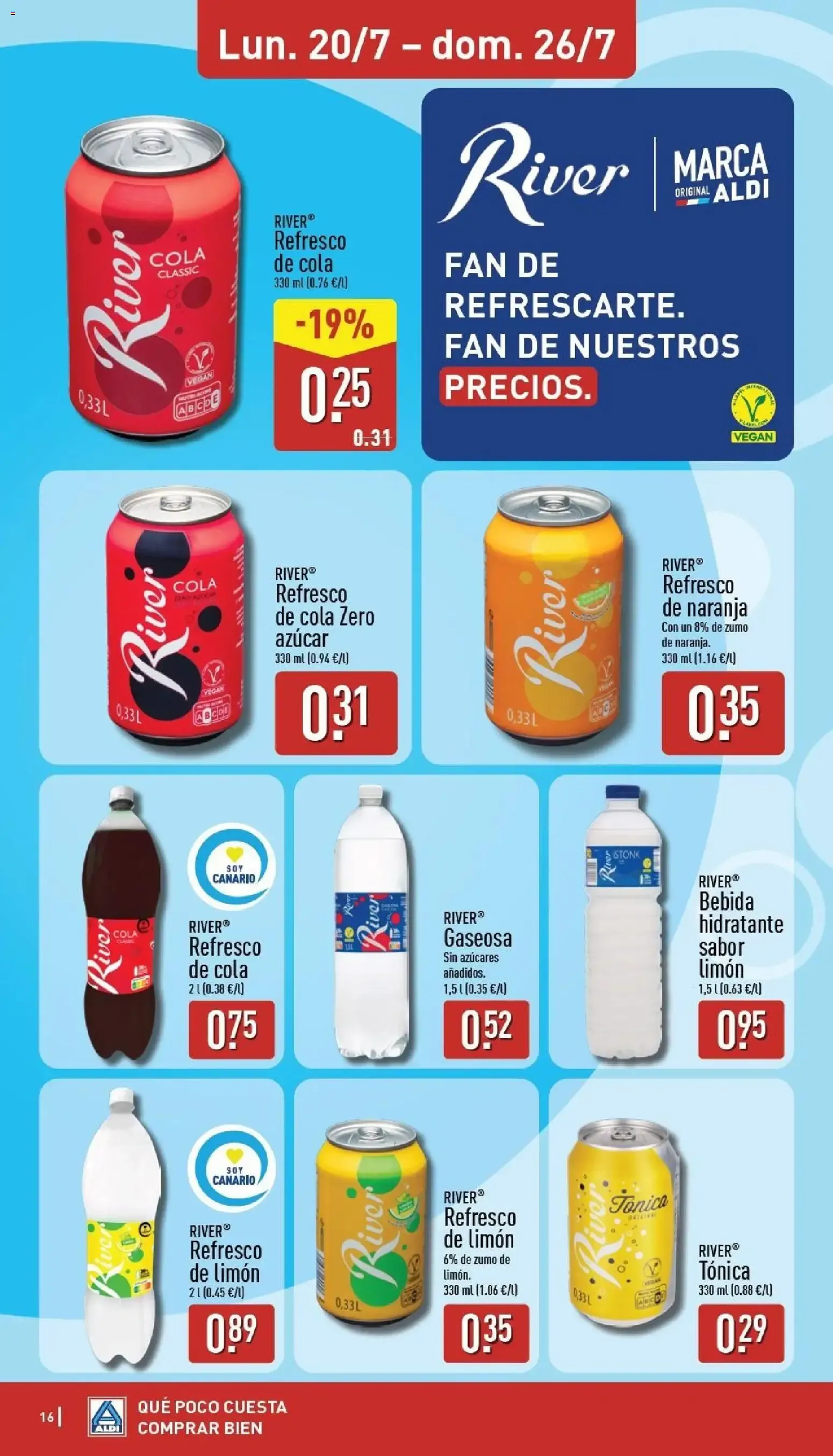 Catálogo de Aldi: Frescura a precios para la piscina 20 de julio al 26 de julio 2026 - Página 16
