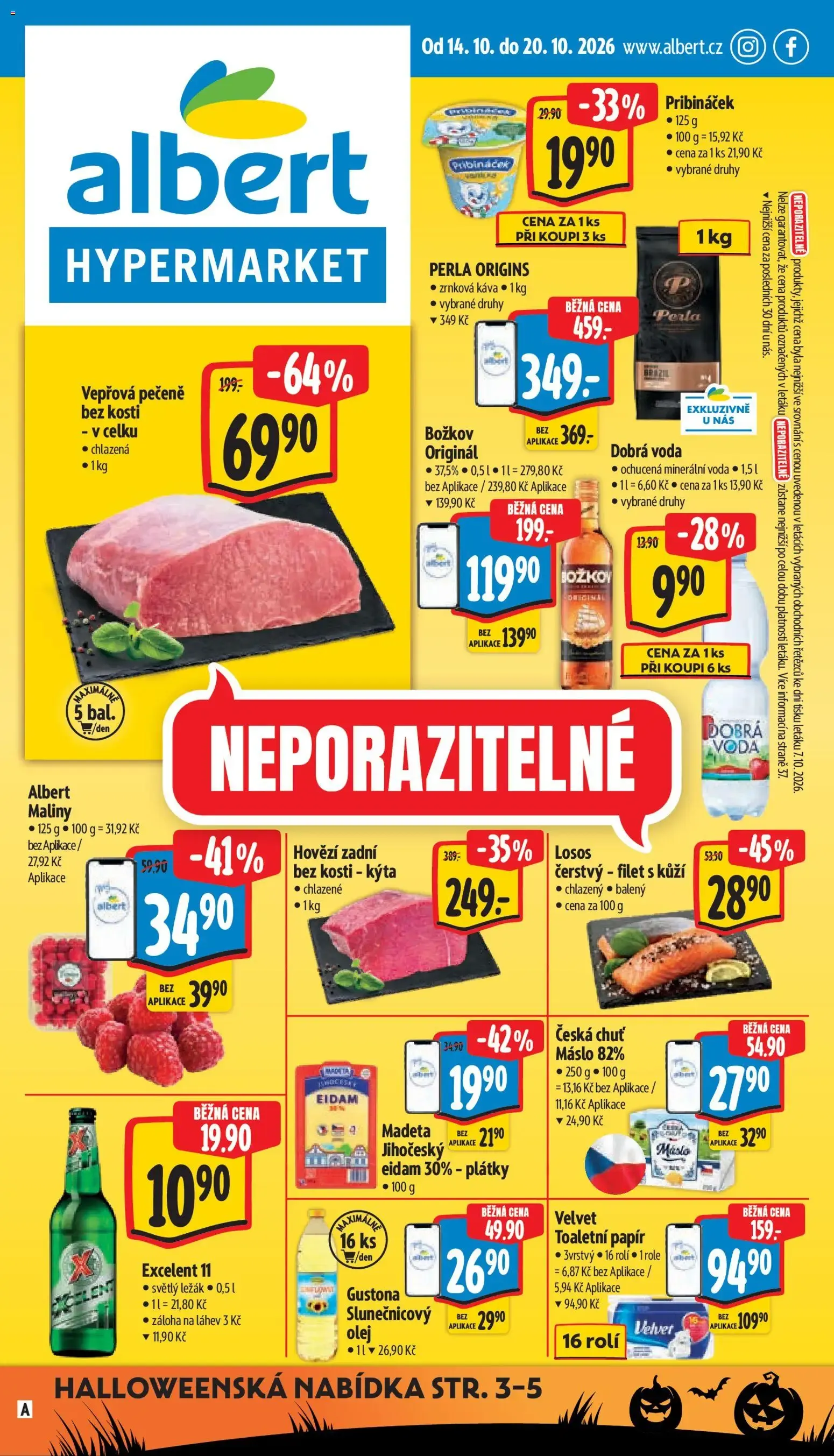 Albert leták - Hypermarket od 14.10.2026 - Akční leták - 14. října 20. října 2026 - Page 1