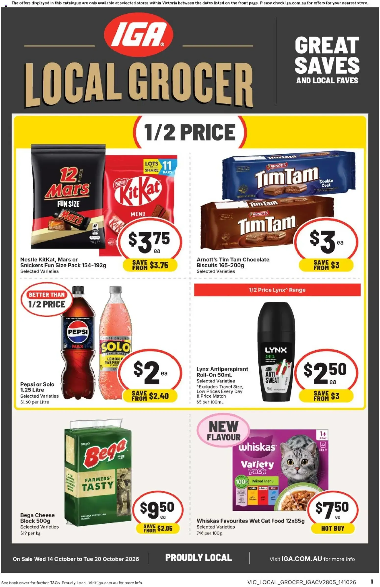 IGA LOCAL GROCER - Catalogue valid from 14 October to 20 October 2026 - page 1