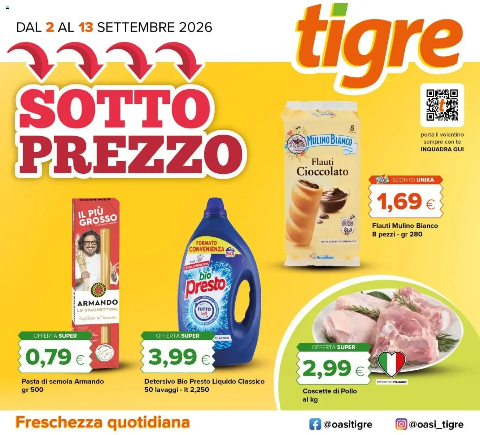 Tigre Sotto Prezzo da 2 settembre a 13 settembre di 2026 - Pagina del volantino 1