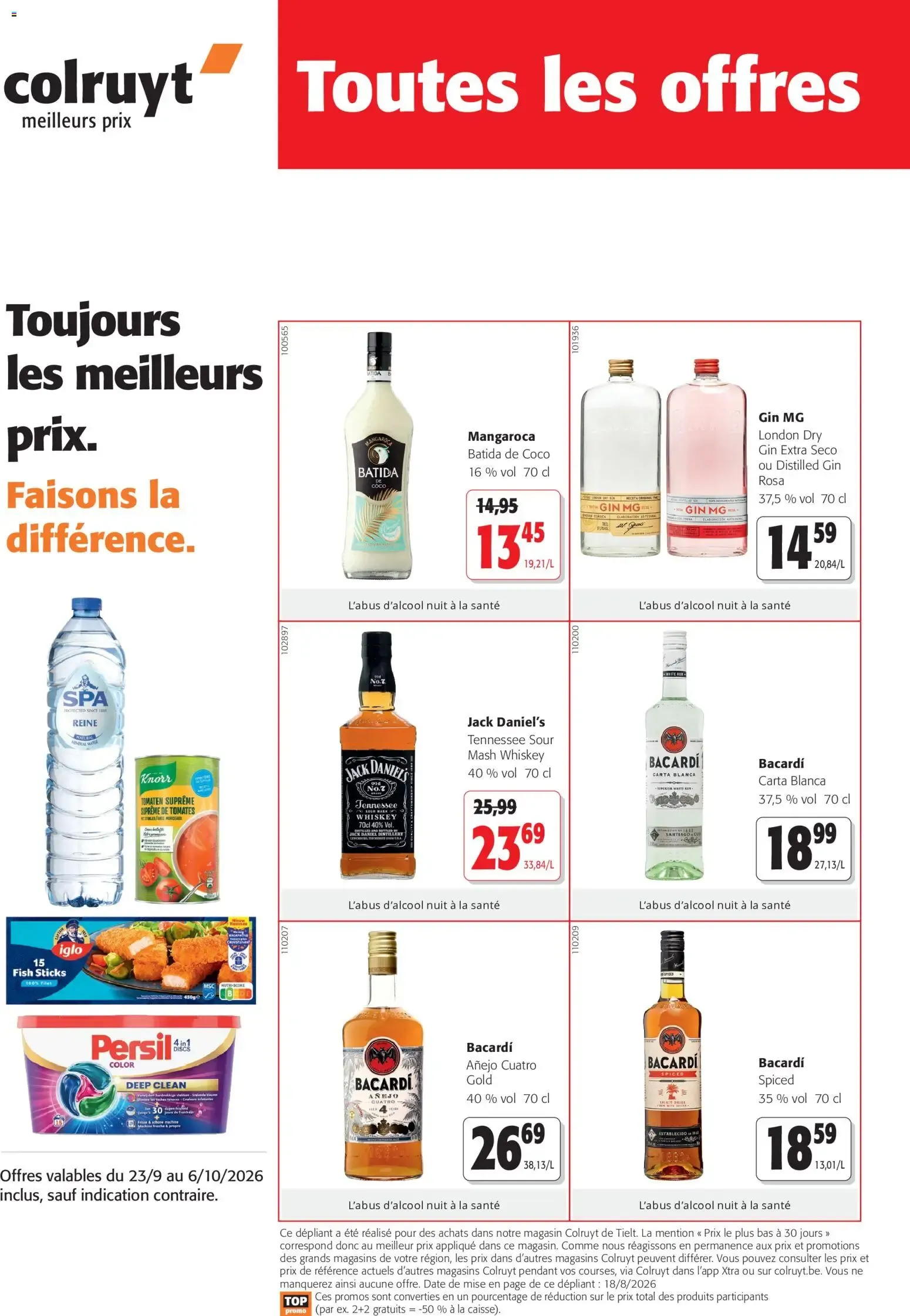 Colruyt Toutes les offres du 23 septembre au 6 octobre 2026 - Catalogue page 1