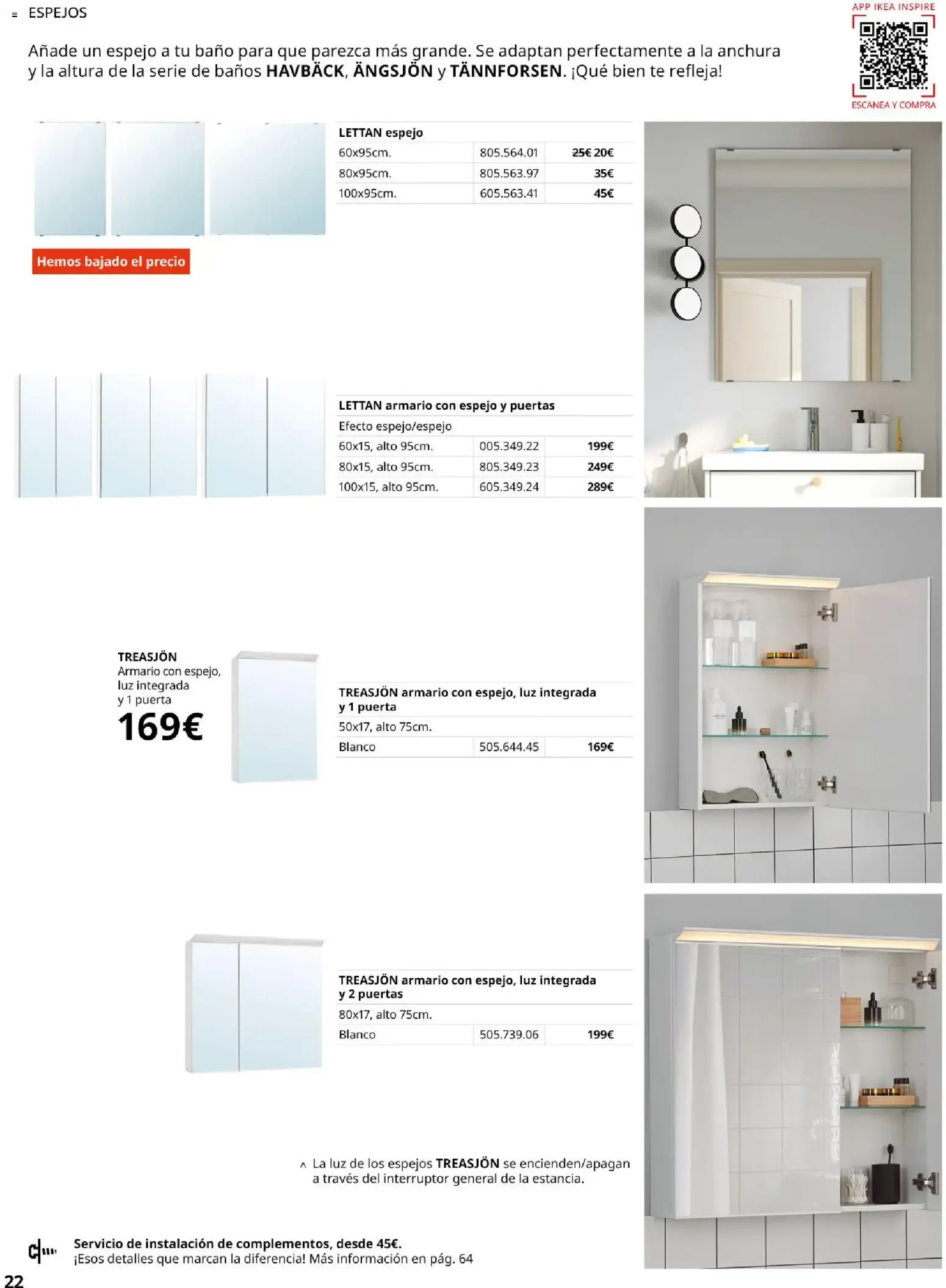 Catálogo de GUÍA DE COMPRA Muebles para el baño 1 de septiembre al 31 de enero 2027 - Página 22