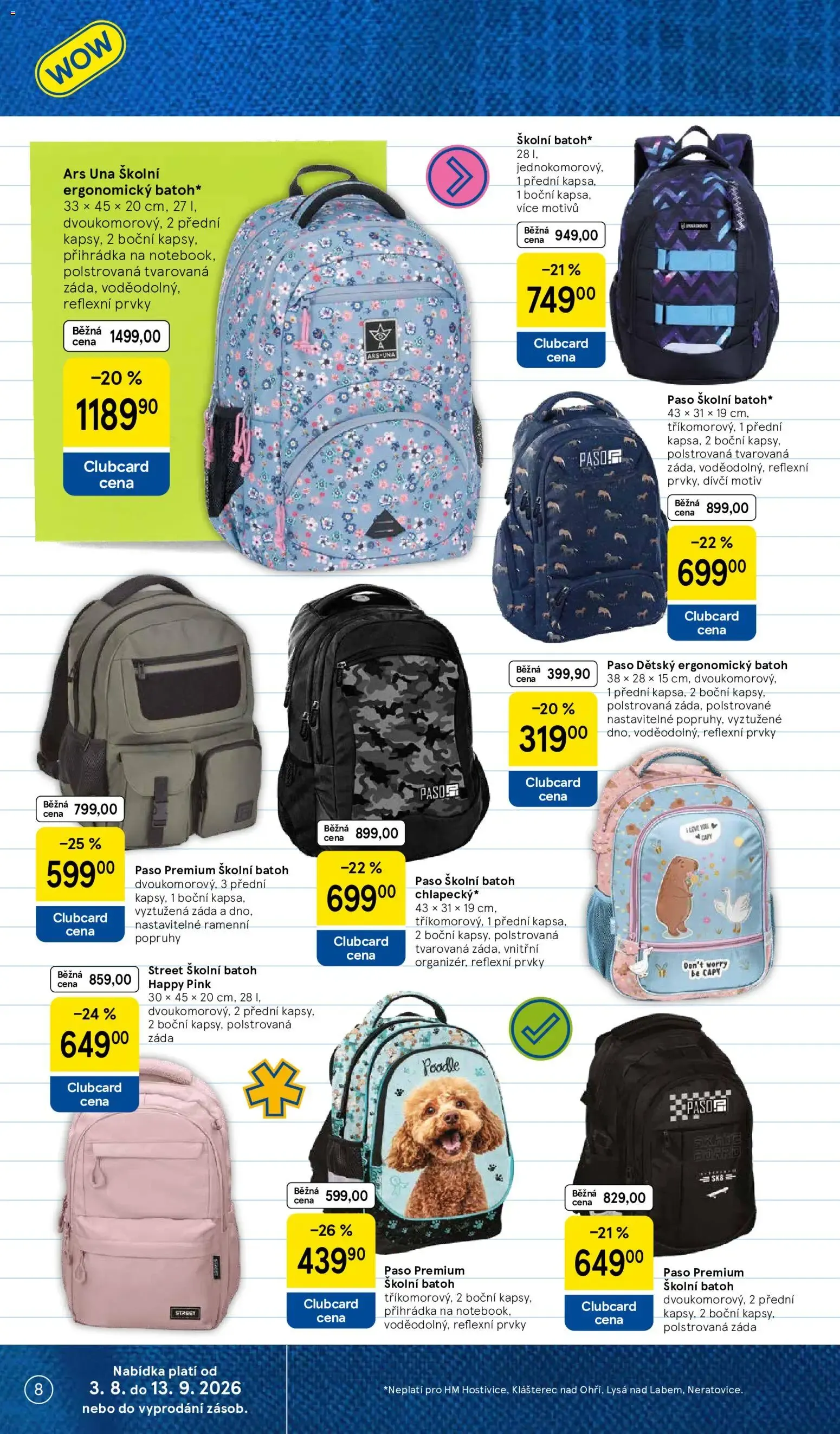 Tesco: Vše do školy - 3. srpna 13. září 2026 - Page 8