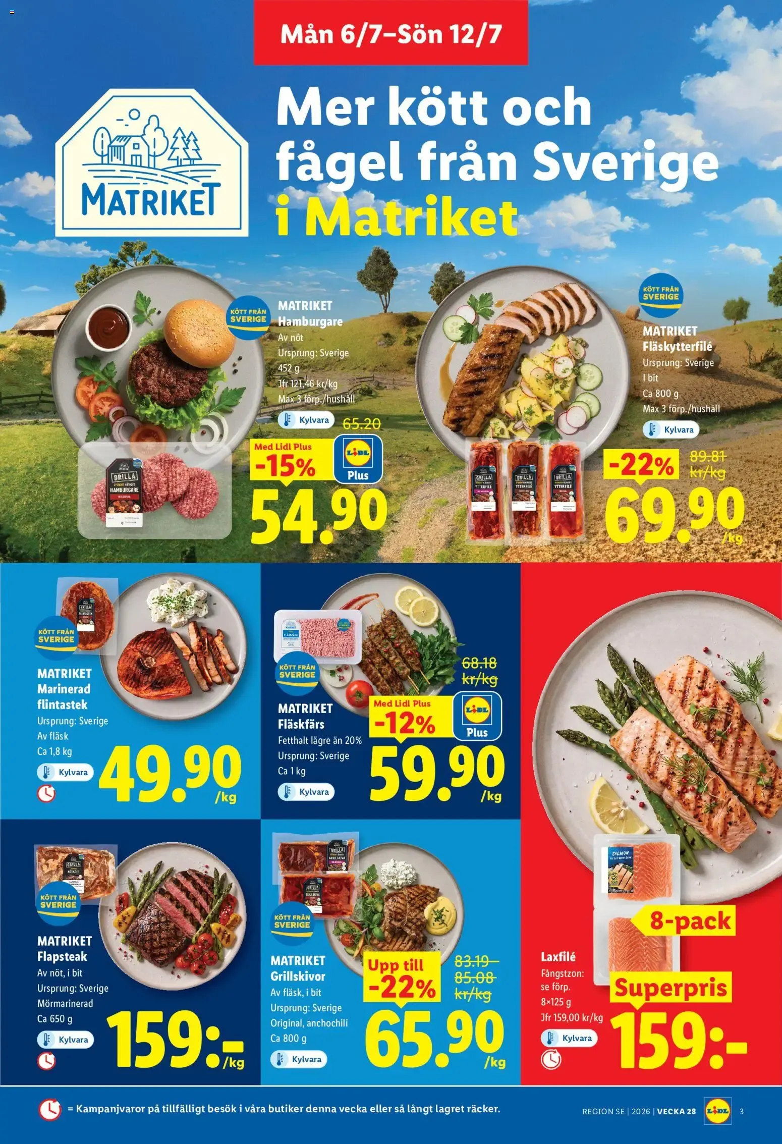 Lidl erbjudanden från 06/07/2026 - 12/07/2026 > Reklamblad nuvarande rabatter från 6 juli till 12 juli 2026 - Reklamblad sidor 3