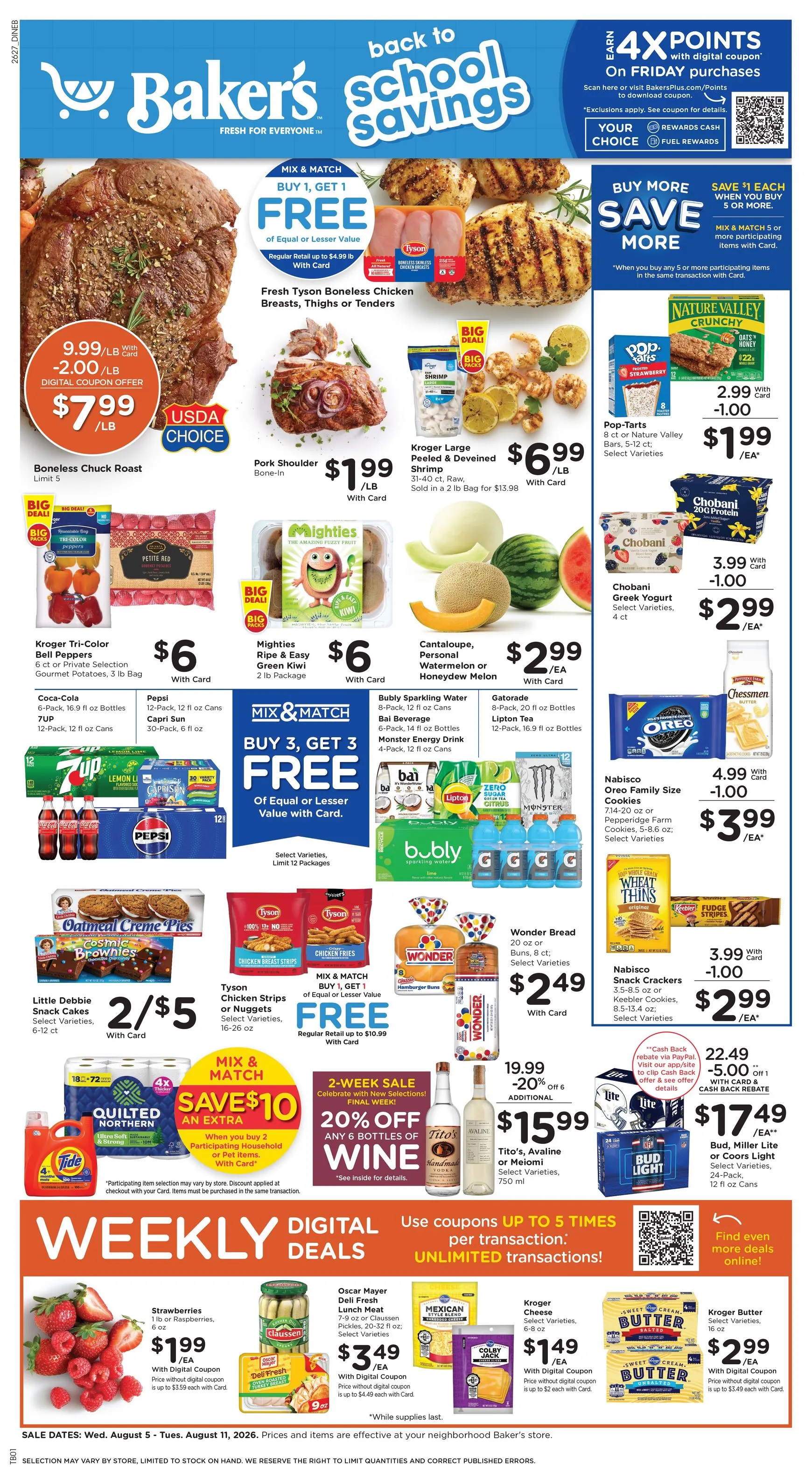Current Baker's leaflet valid from Wednesday 08/05/2026 to Tuesday 08/11/2026