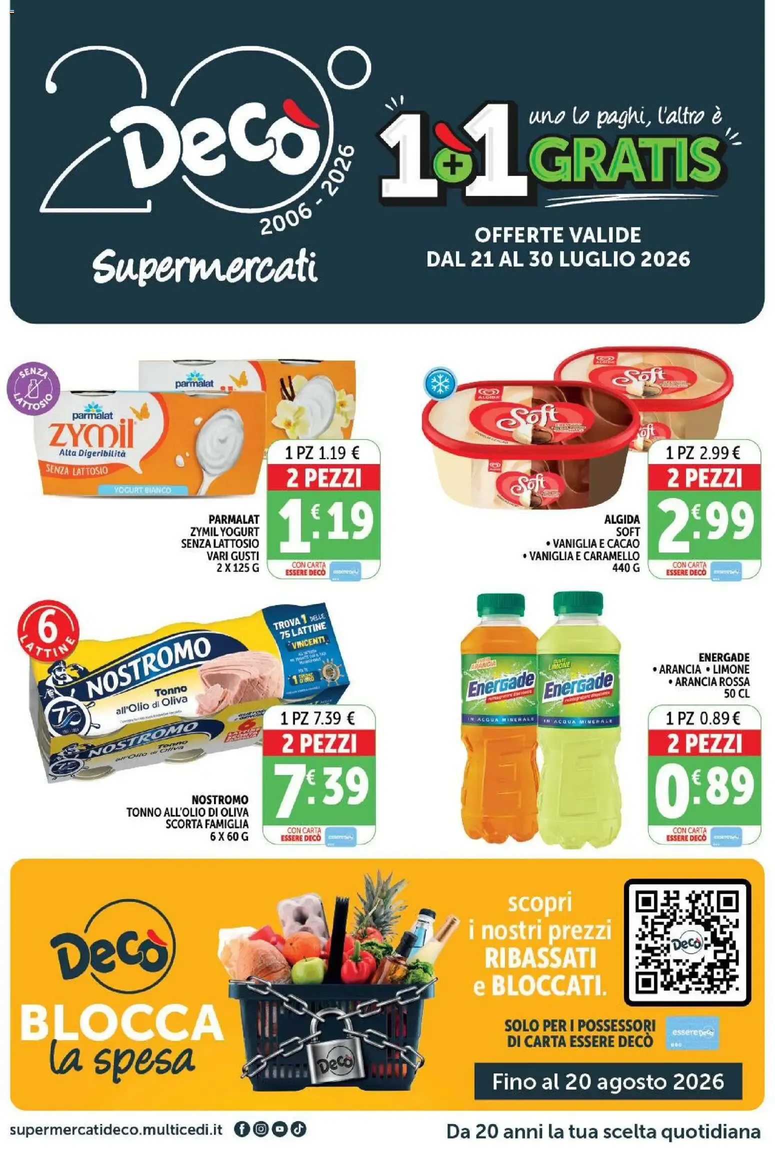 Deco Supermercati - Offerte 1+1 Gratis da 21 luglio a 30 luglio di 2026 - Pagina del volantino 1