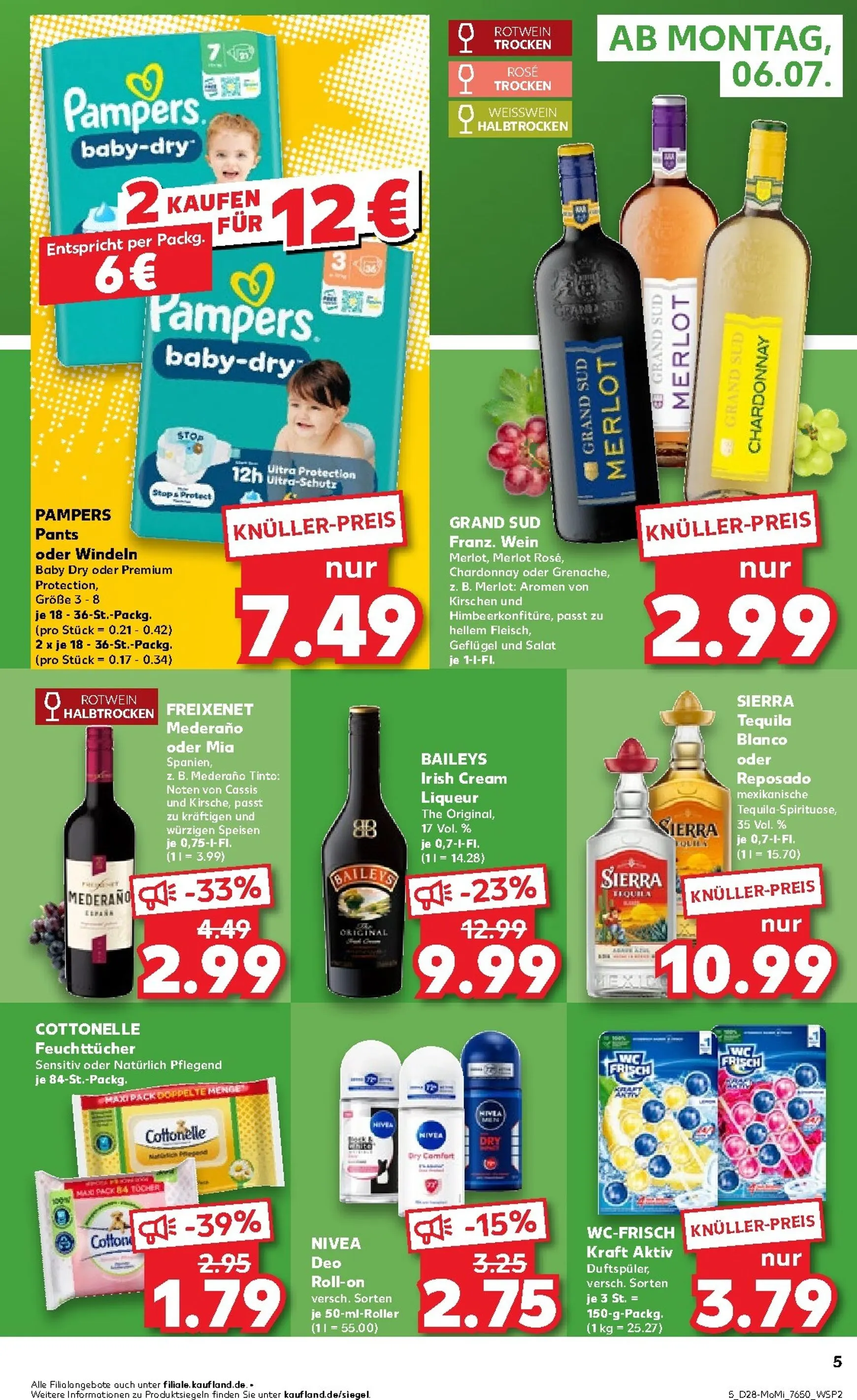 Kaufland - Angebote ab Montag Prospekt nächste Woche – von Montag 06.07.2026 bis Mittwoch 08.07.2026 von 6. Juli bis 8. Juli 2026 - Prospekt seite 5