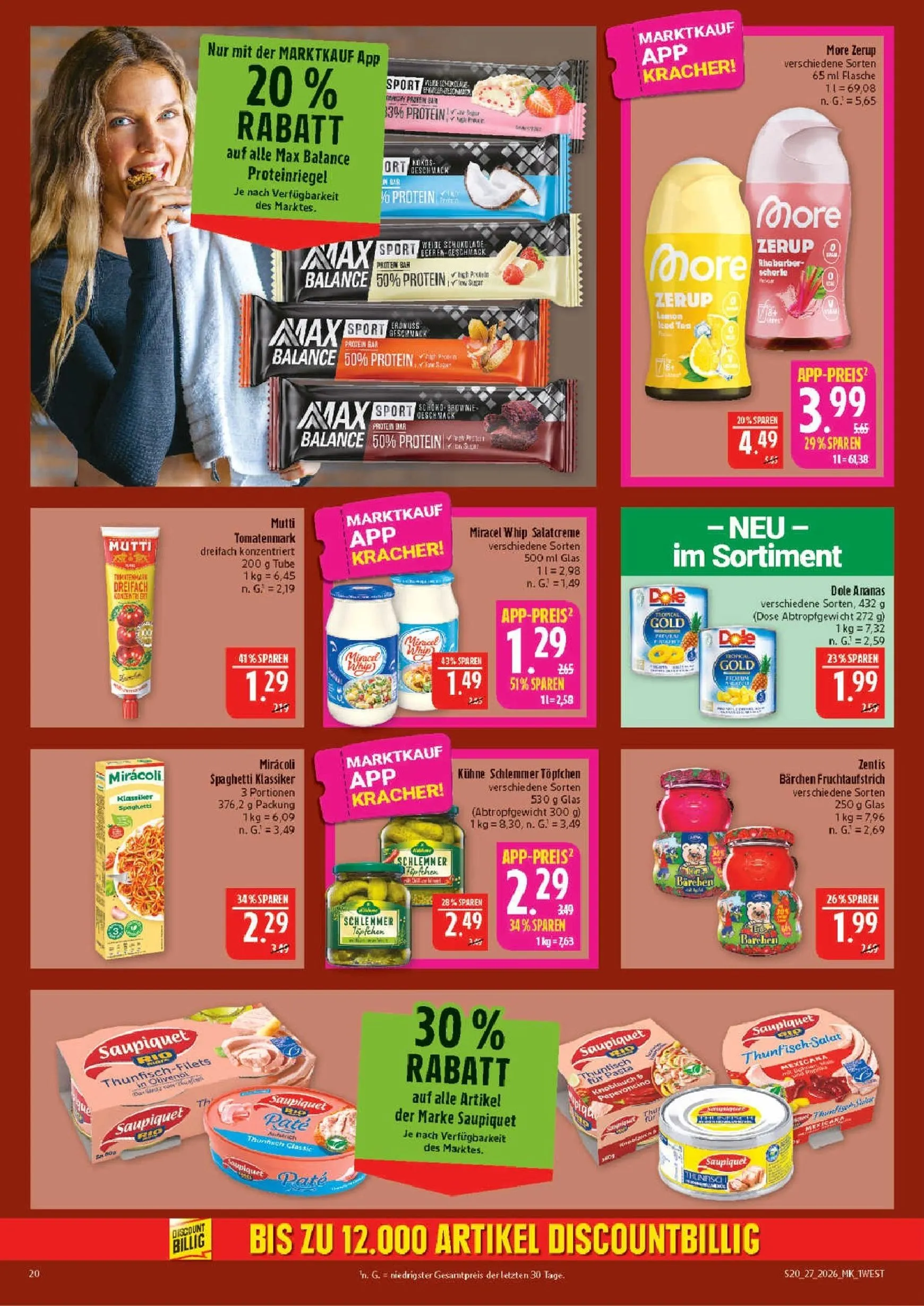 Marktkauf Prospekt nächste Woche – von Montag 29.06.2026 bis Samstag 04.07.2026 von 29. Juni bis 4. Juli 2026 - Prospekt seite 20