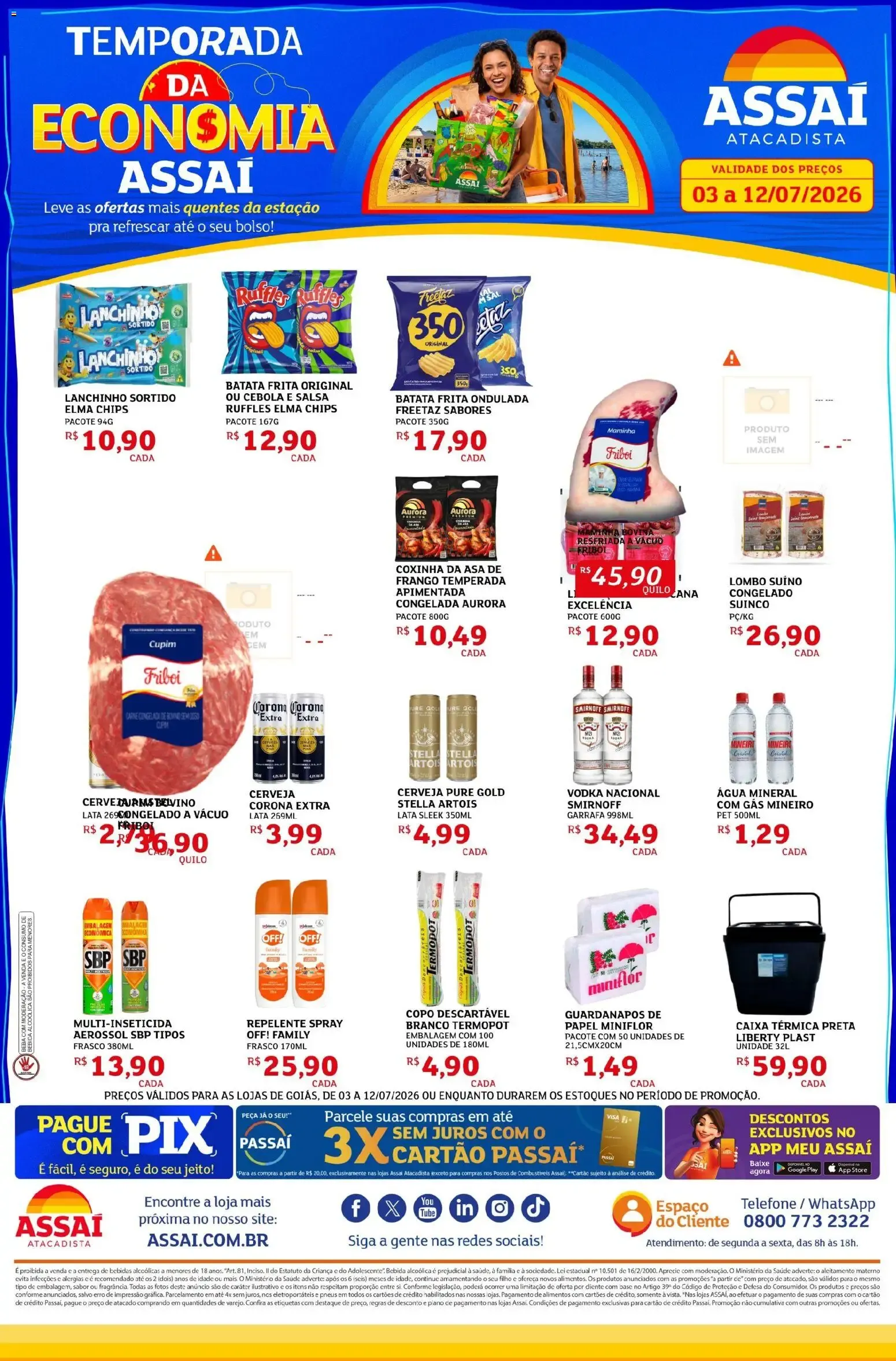 Encarte de Assaí Atacadista ofertas - GO de 04/07/2026 | Promoções Online 3 de julho até 12 de julho 2026 - Pagina 1