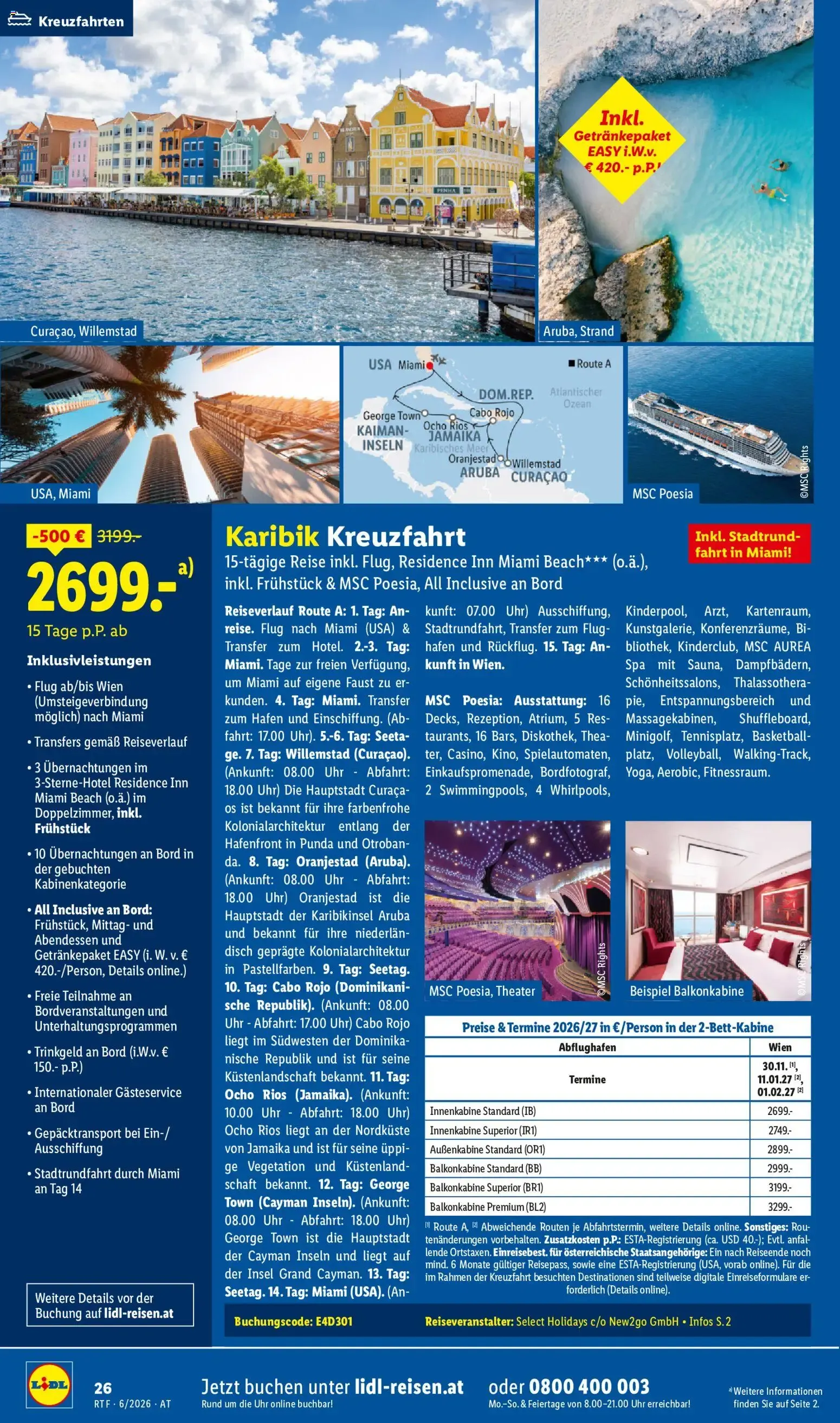 Lidl Reisen - Traumurlaub von 13. Juni bis 15. Juli 2026 - Flugblätt seite  26