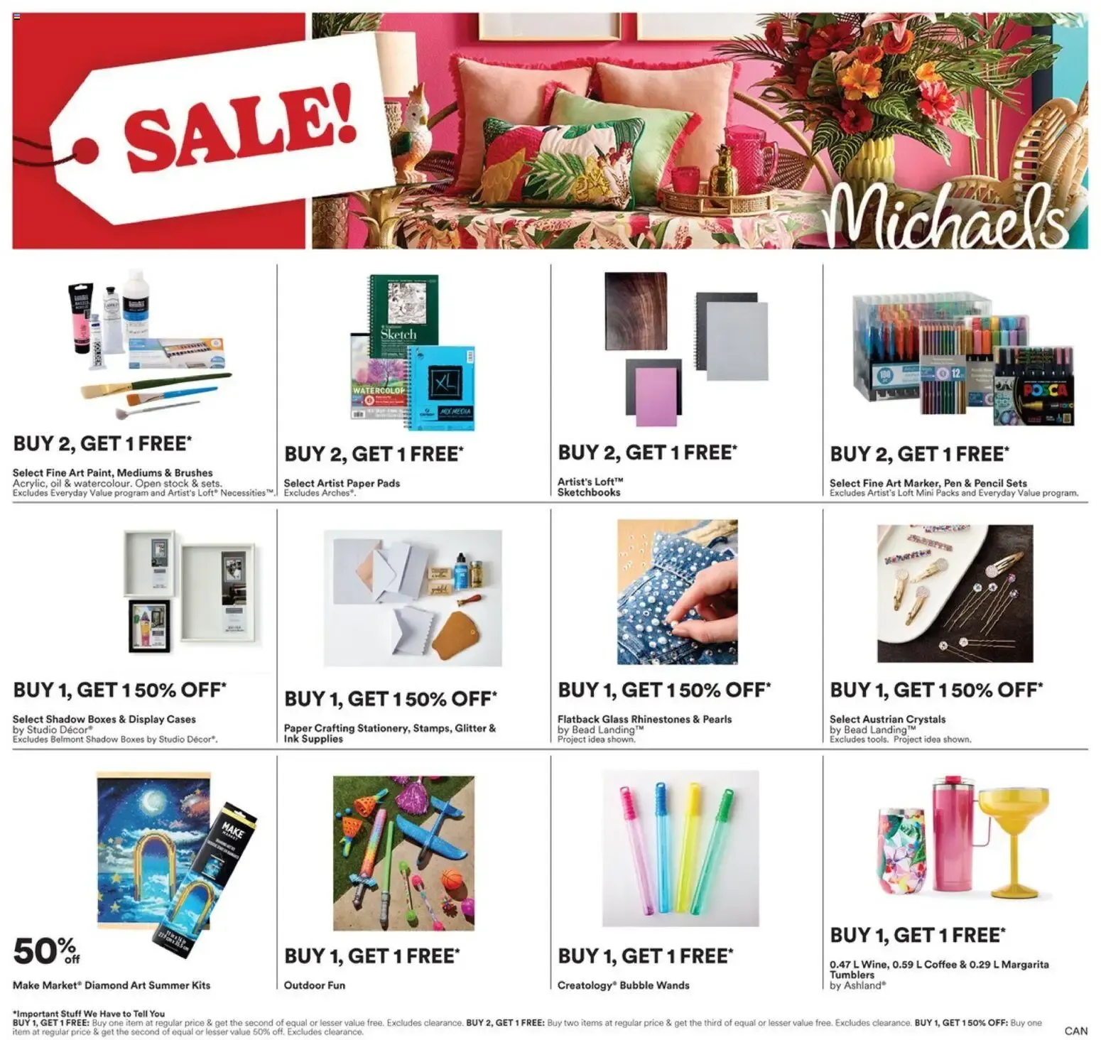 Michael's Mega Clearance Event from July 3 to July 9 2026 - flyer page 2