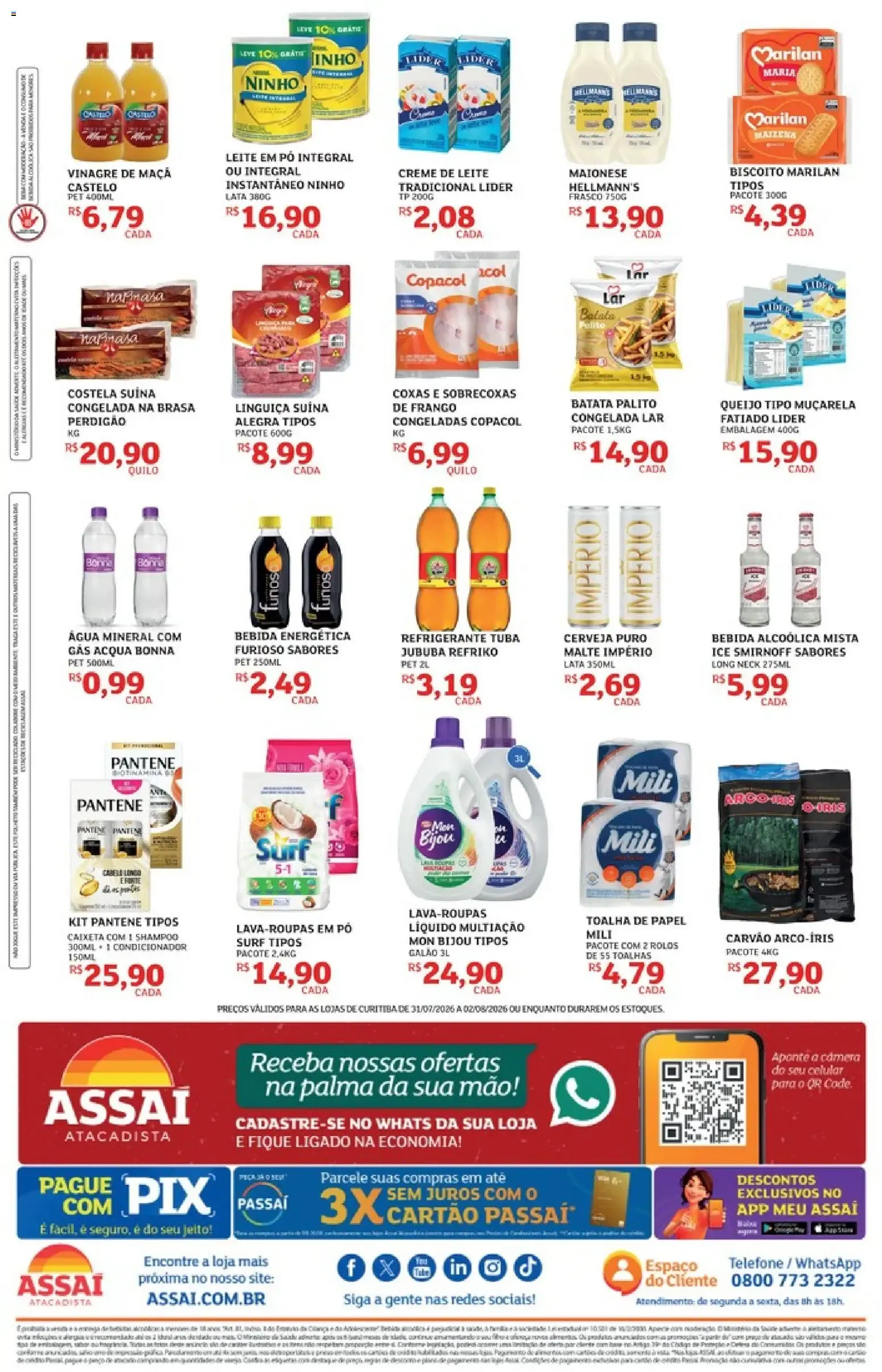 Encarte de Assaí Atacadista ofertas - PR de 31/07/2026 | Promoções Online 31 de julho até 2 de agosto 2026 - Pagina 2