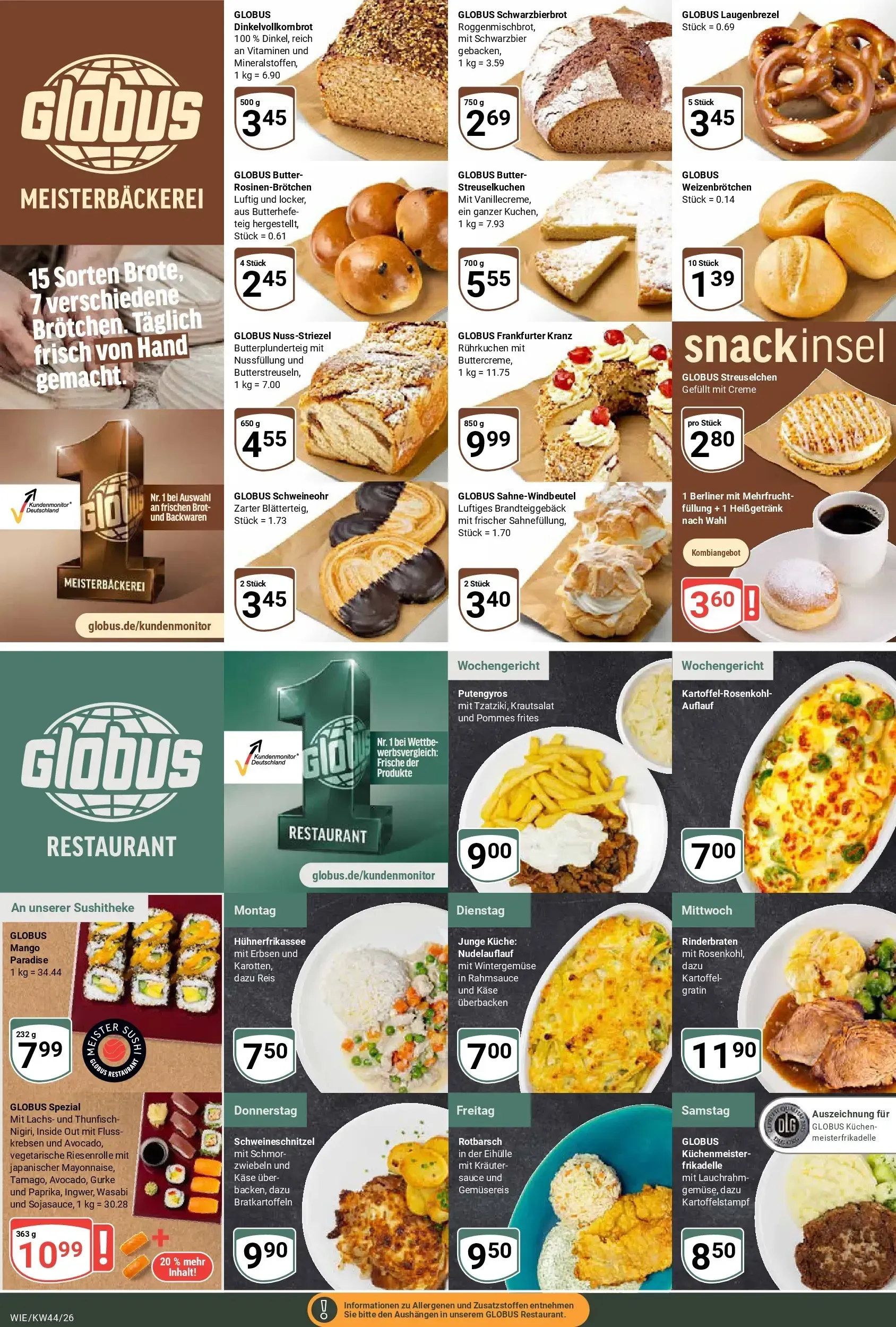 Globus - Wiesental Prospekt – von Montag 26.10.2026 bis Samstag 31.10.2026 von 26. Oktober bis 31. Oktober 2026 - Prospekt seite 7