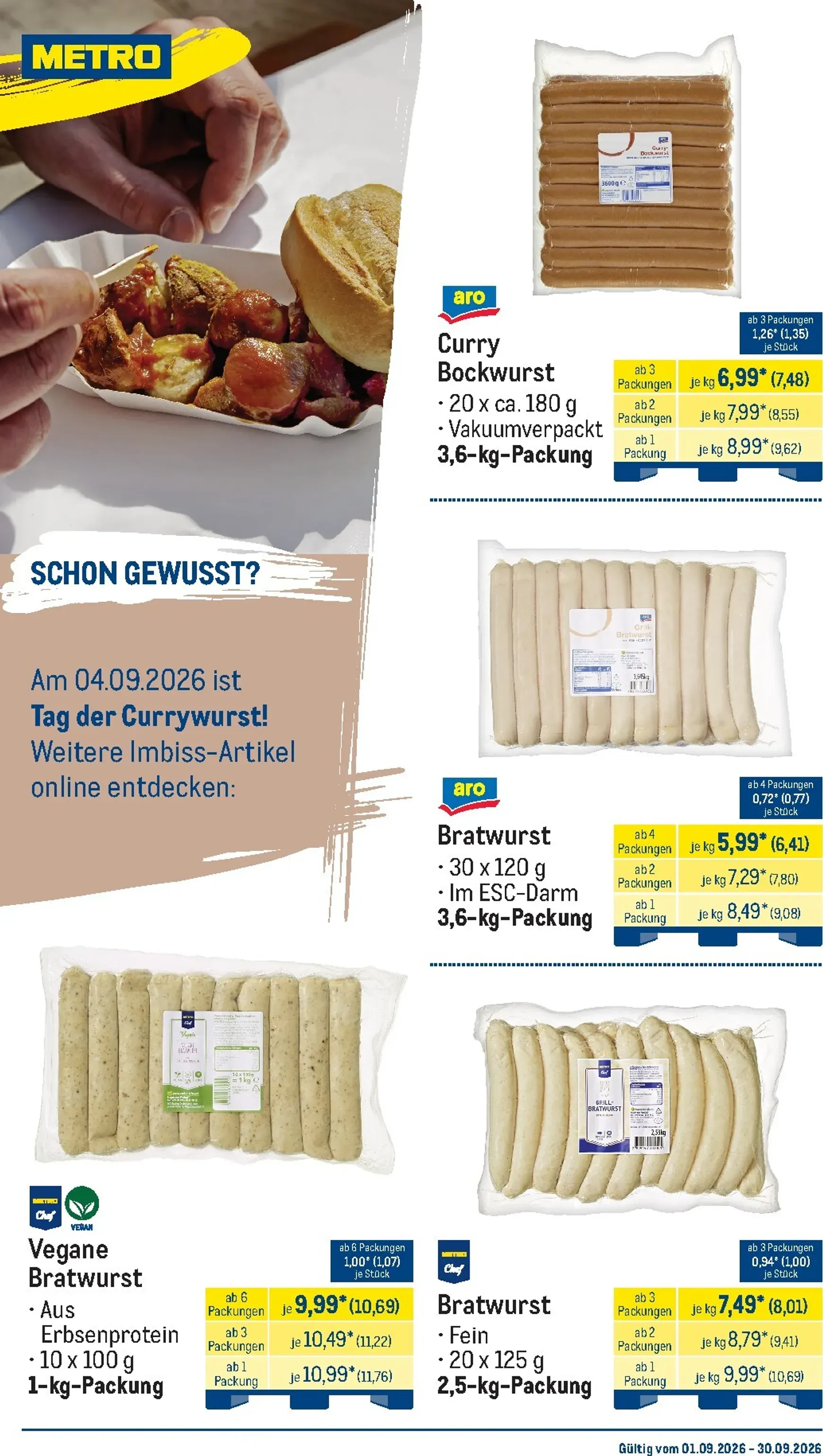 Metro - Monats Menü Prospekt – von Dienstag 01.09.2026 bis Mittwoch 30.09.2026 von 1. September bis 30. September 2026 - Prospekt seite 3