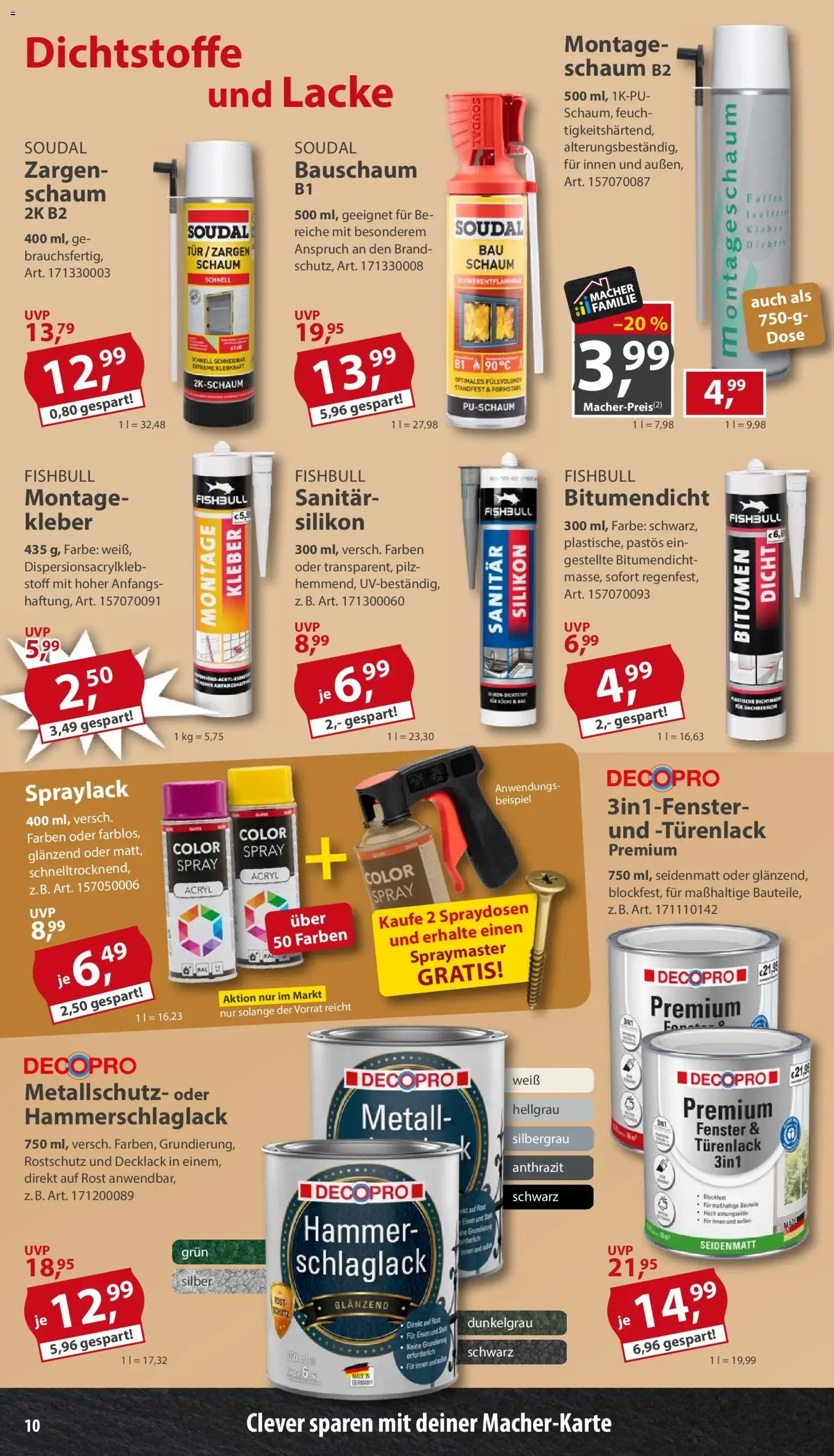Sonderpreis Baumarkt Prospekt (ab 15.08.2026) zum Blättern von 15. August bis 21. August 2026 - Prospekt seite 10