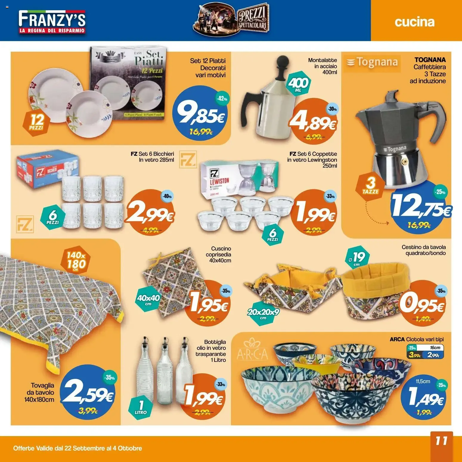 Franzy's volantino dal 22/09/2026 - online Offerte da 22 settembre a 4 ottobre di 2026 - Pagina del volantino 11