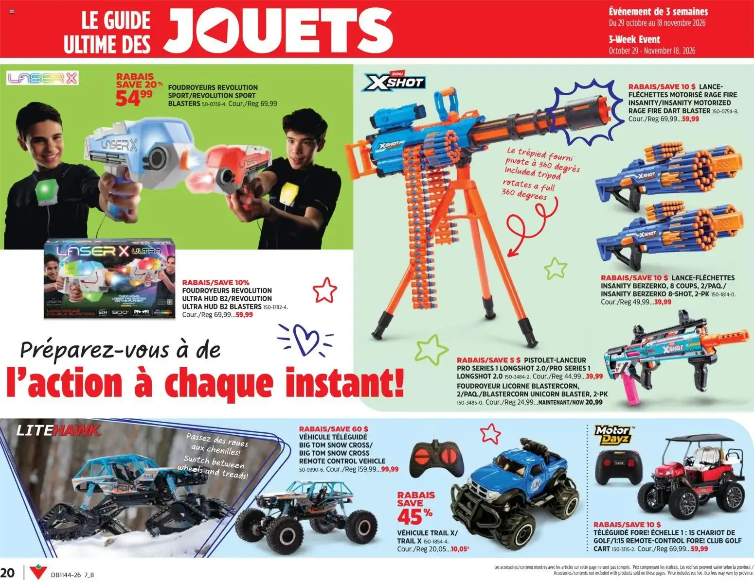 Canadian Tire circulaire - Le guide ultime des jouets from Oct 29, 2026 > weekly specials & deals from October 29 to November 18 2026 - flyer page 20