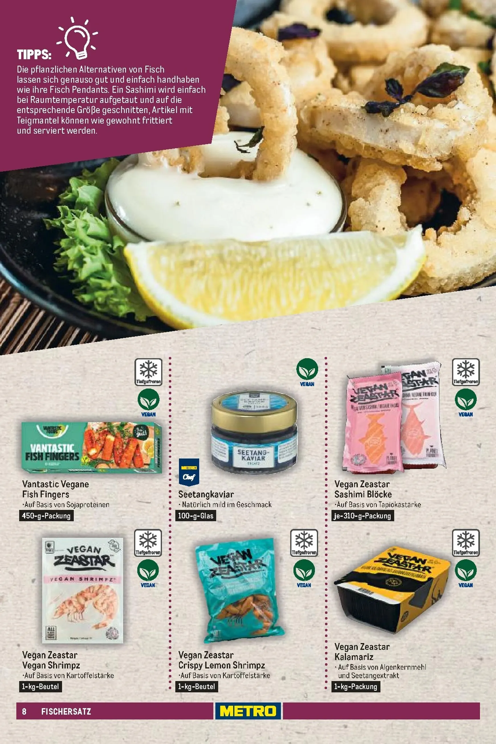 Metro - Vegan & Vegetarisches Sortiment Prospekt – von Sonntag 21.06.2026 bis Donnerstag 31.12.2026 von 21. Juni bis 31. Dezember 2026 - Prospekt seite 8