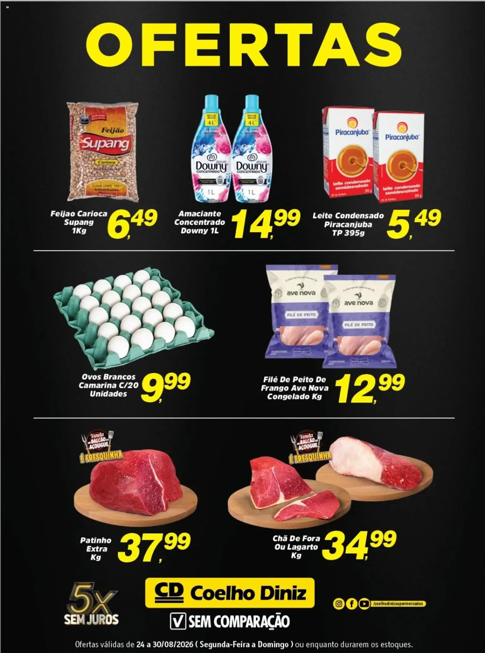 Encarte de Coelho Diniz ofertas Semanal de 24/08/2026 | Promoções Online 24 de agosto até 30 de agosto 2026 - Pagina 1