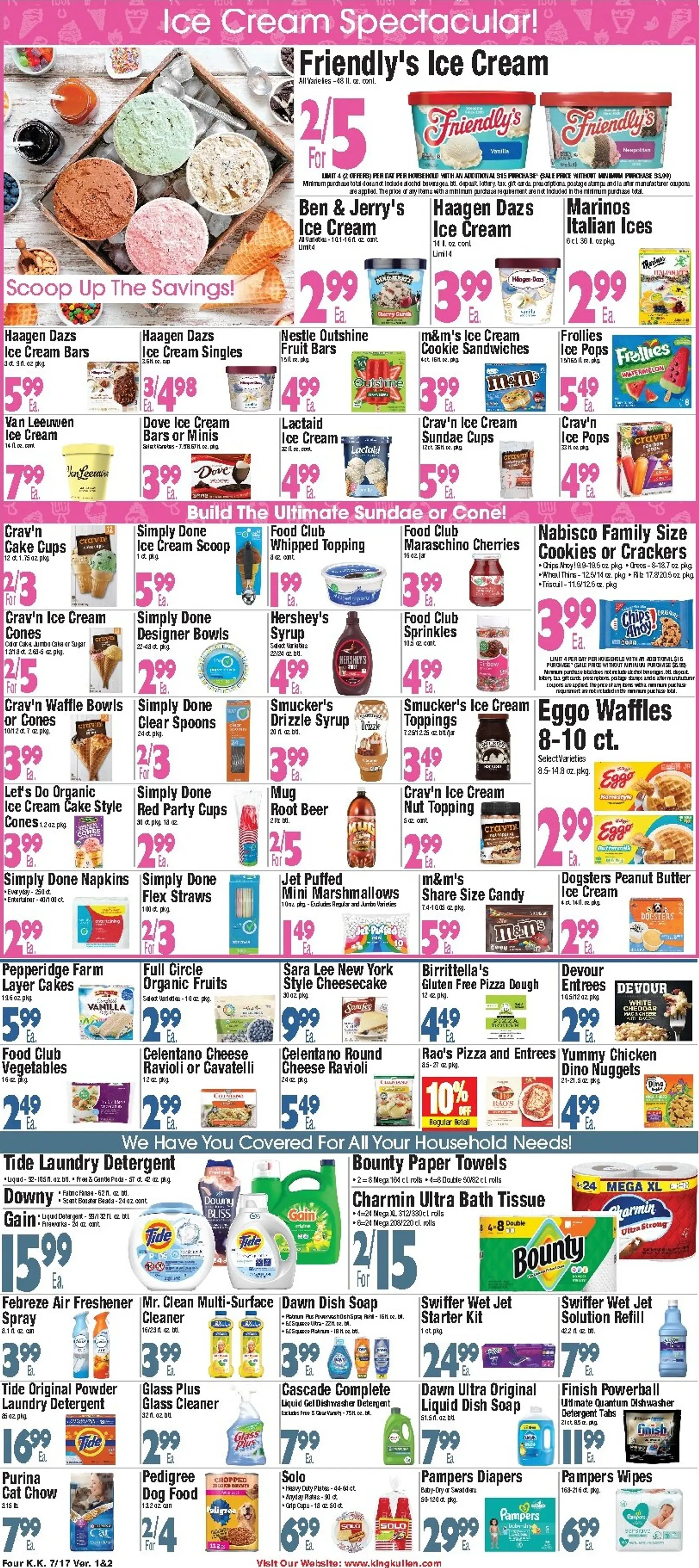 Weekly promotion Current King Kullen leaflet valid from Friday 07/17/2026 to Thursday 07/23/2026 spanning from July 17 to July 23 2026 - Page 4 for Catalogue 365
