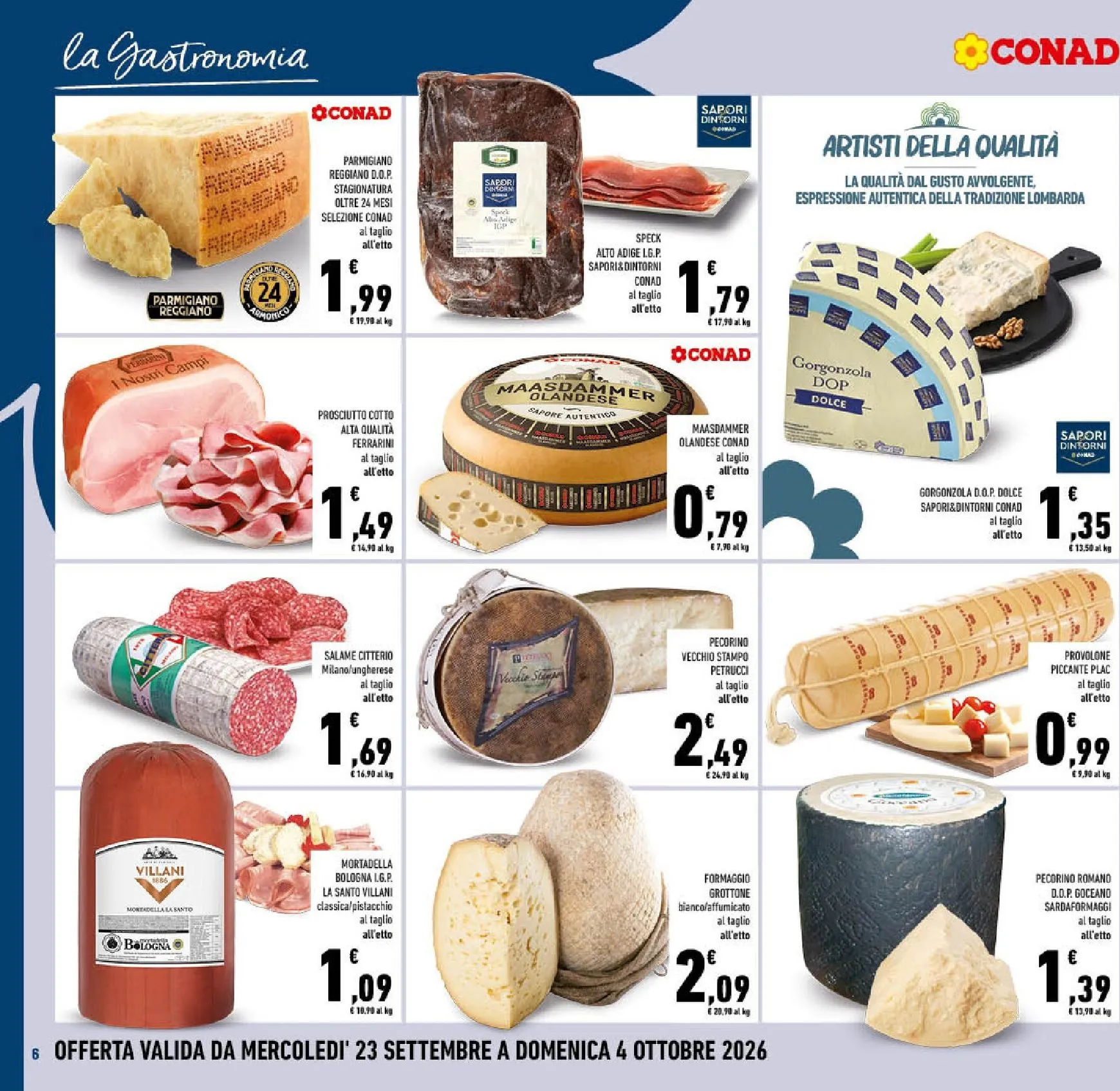 Volantino attuale di Conad valido dal mercoledì 23/09/2026 al domenica 04/10/2026 da 23 settembre a 4 ottobre di 2026 - Pagina del volantino 6