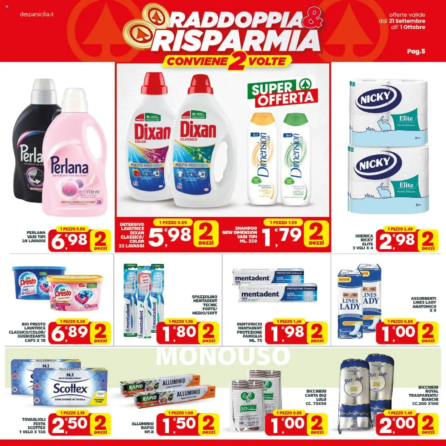 Raddoppia & Risparmia da 21 settembre a 1 ottobre di 2026 - Pagina del volantino 5