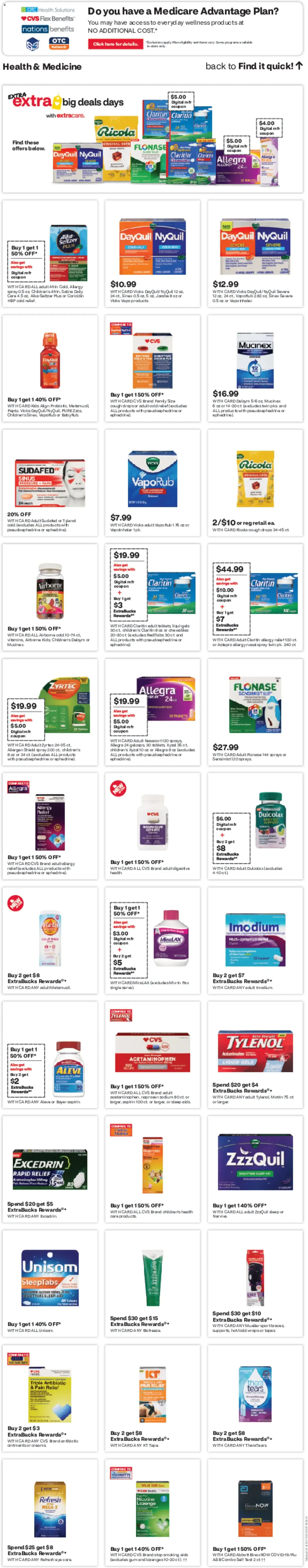 Weekly ad CVS: EXTRA extra big deals days with ExtraCare from September 27 to October 3 2026 - Page 8