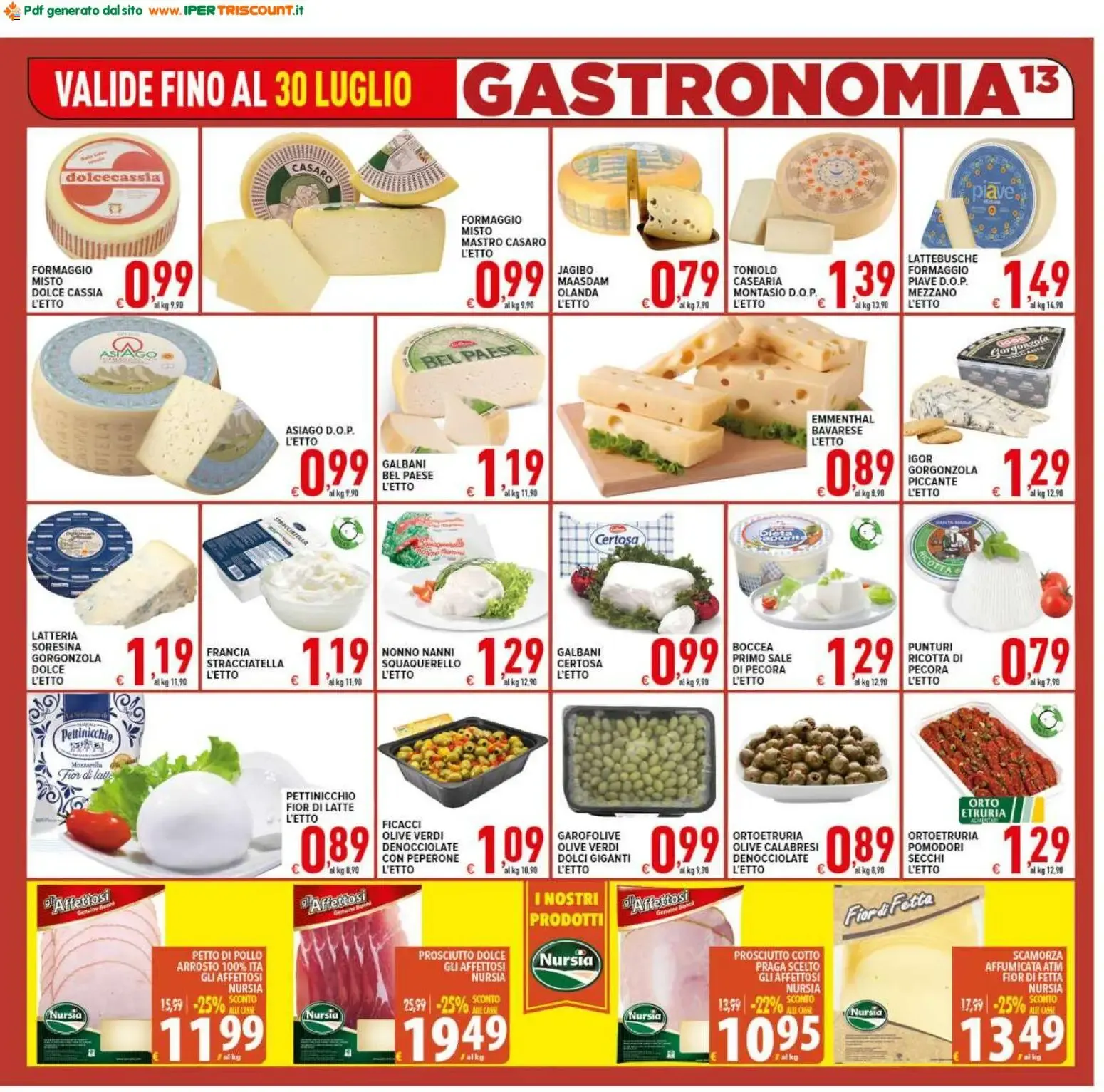 Ipertriscount volantino dal 22/07/2026 - online Offerte da 22 luglio a 30 luglio di 2026 - Pagina del volantino 13
