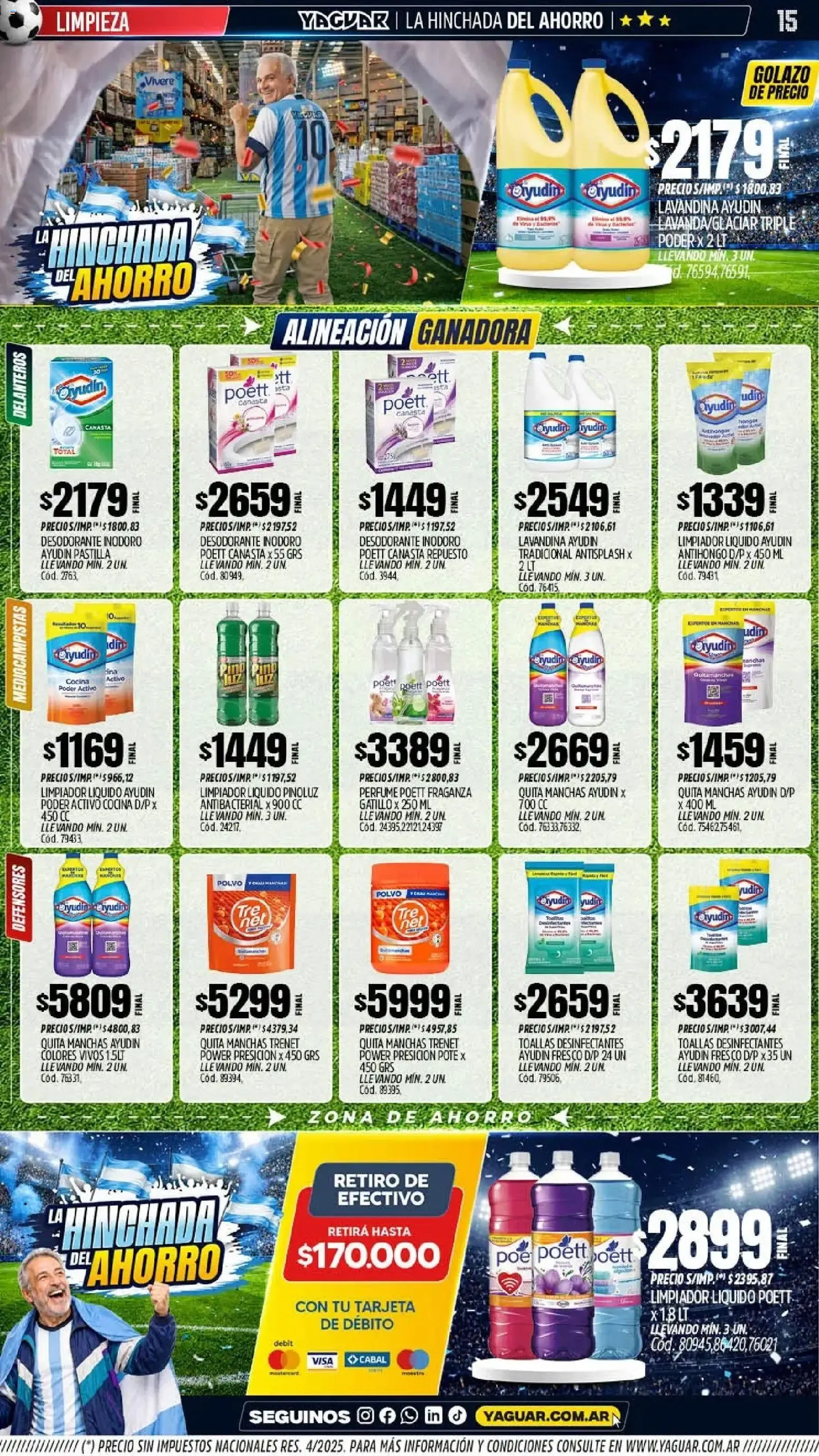 Ofertas de Mayorista Yaguar - La Hinchada del Ahorro 15 de junio al 21 de junio 2026 - Página 15 del catálogo
