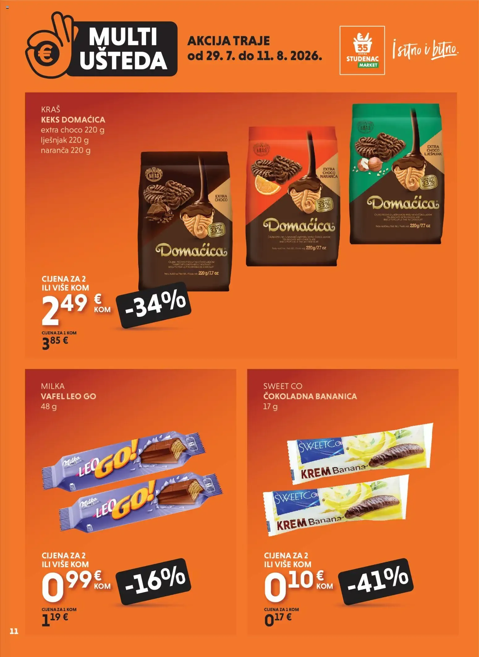 Katalog Multi Ušteda: Uzmi više, plati manje od 29. srpnja do 11. kolovoza 2026. - Pregled Stranica 11