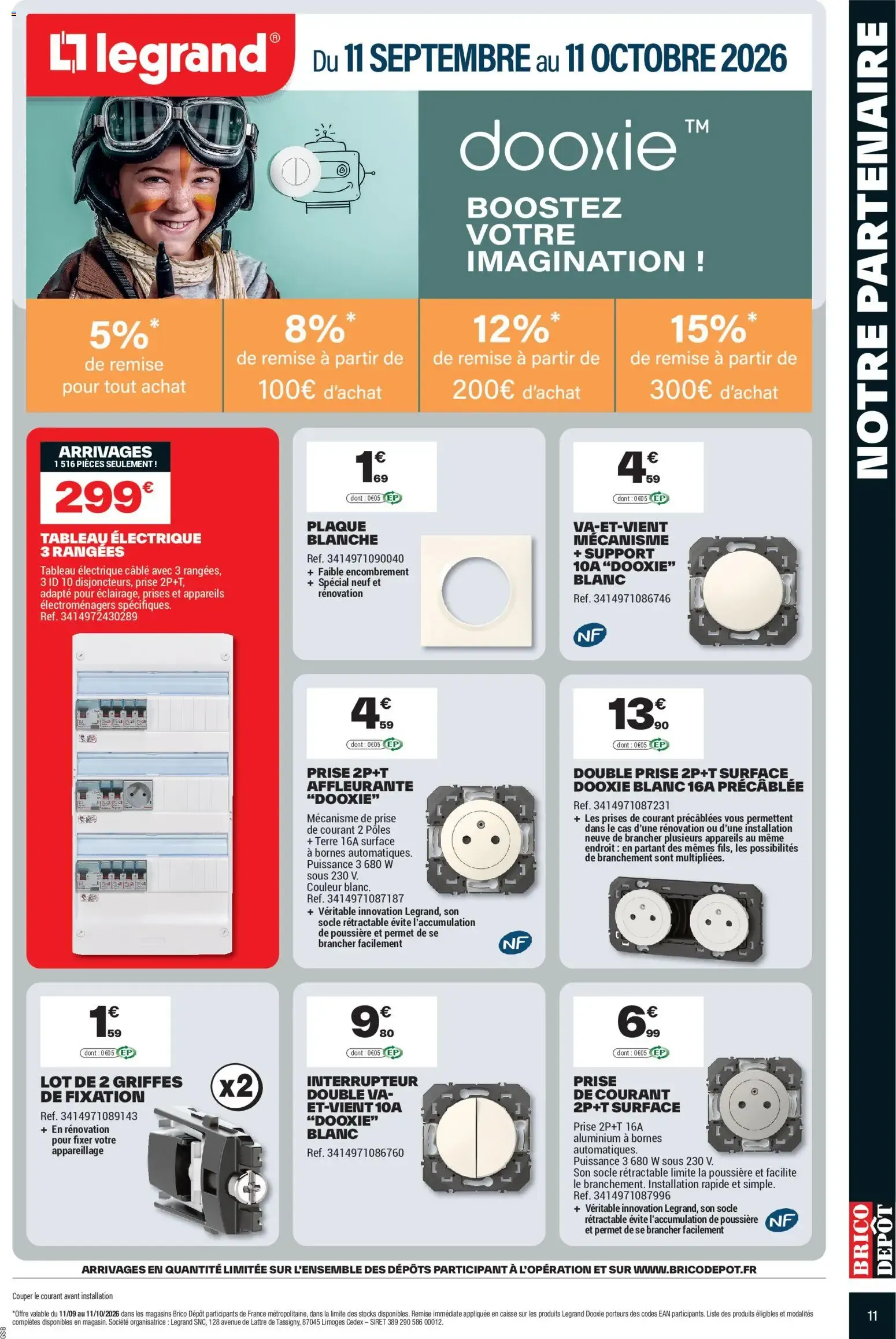 Brico Dépôt catalogue à partir du 11/09/2026 - promo en ligne du 11 septembre au 24 septembre 2026 - Catalogue page 11