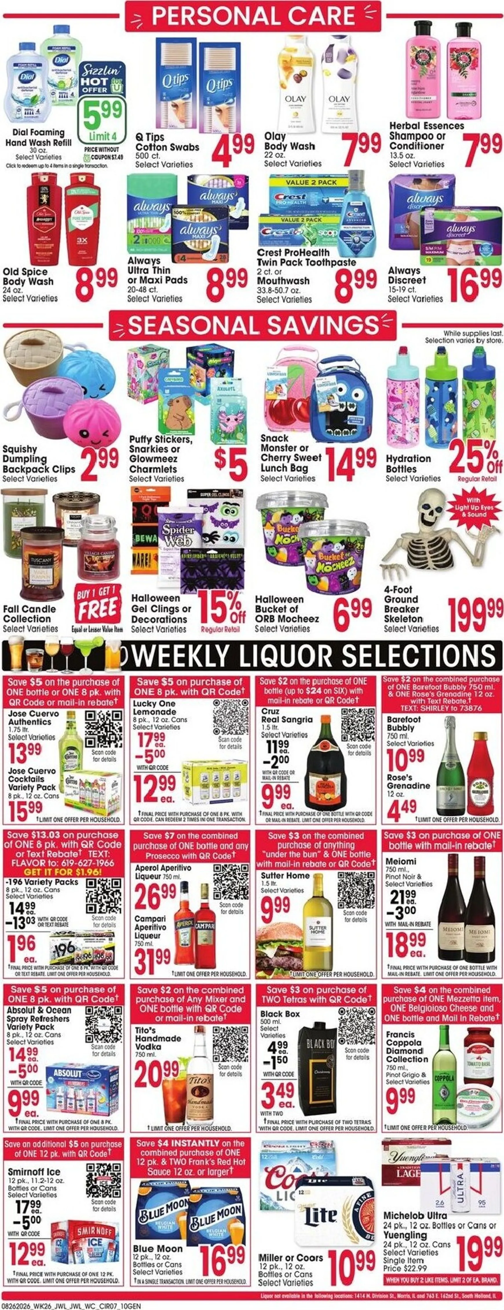 Weekly ad Current Jewel-Osco leaflet valid from Wednesday 08/26/2026 to Tuesday 09/01/2026 from August 26 to September 1 2026 - Page 7