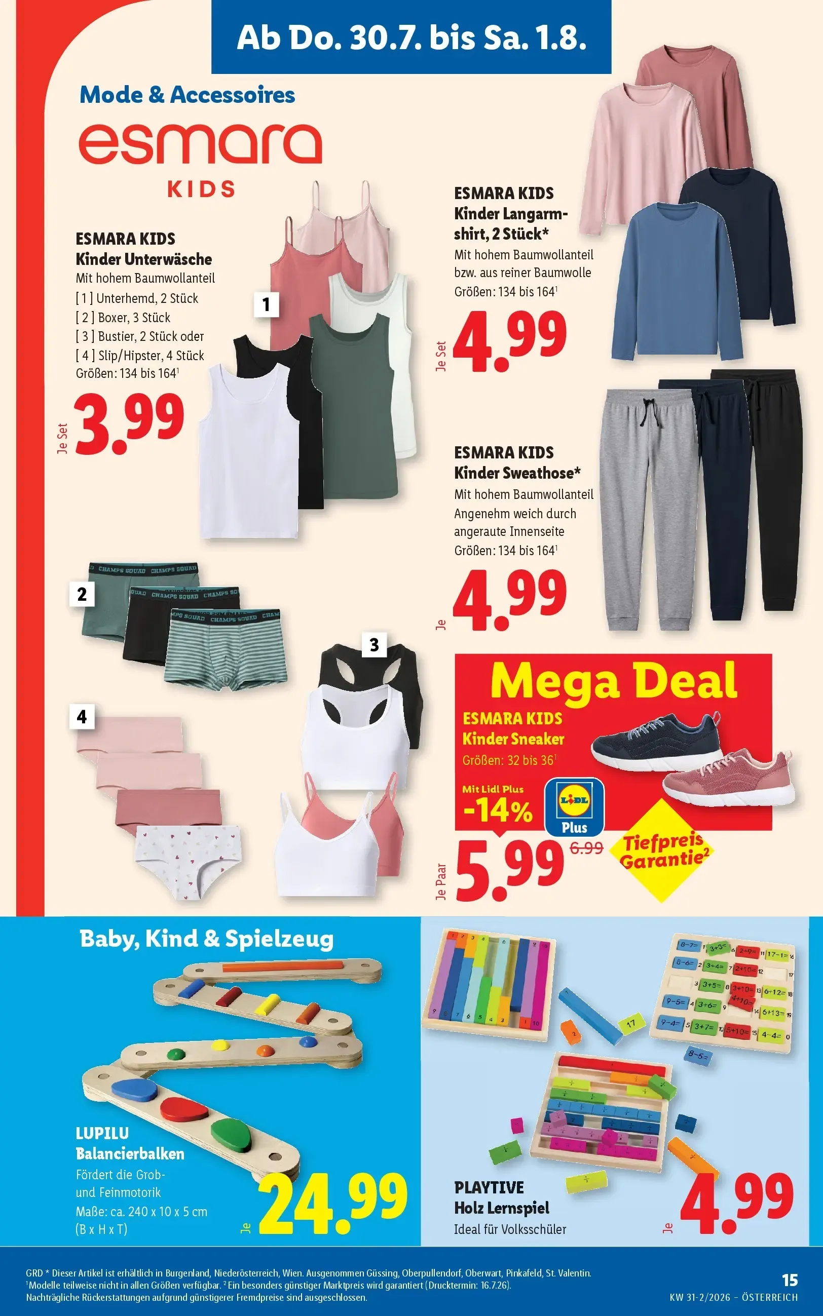 Lidl Aktion von 30. Juli bis 1. August 2026 - Flugblätt seite  17