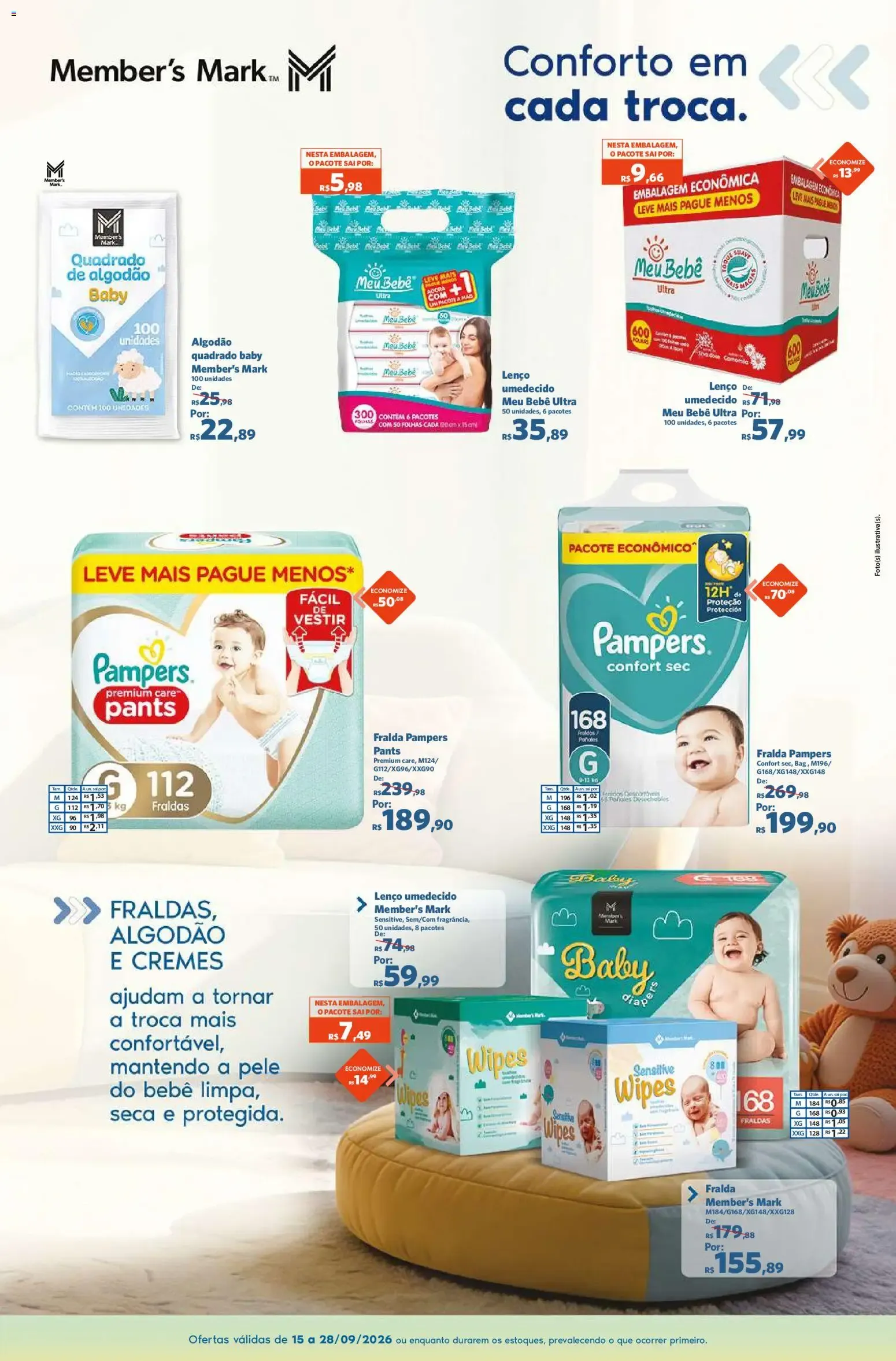 Encarte de Sam's Club ofertas Bebê de 15/09/2026 | Promoções Online 15 de setembro até 28 de setembro 2026 - Pagina 3