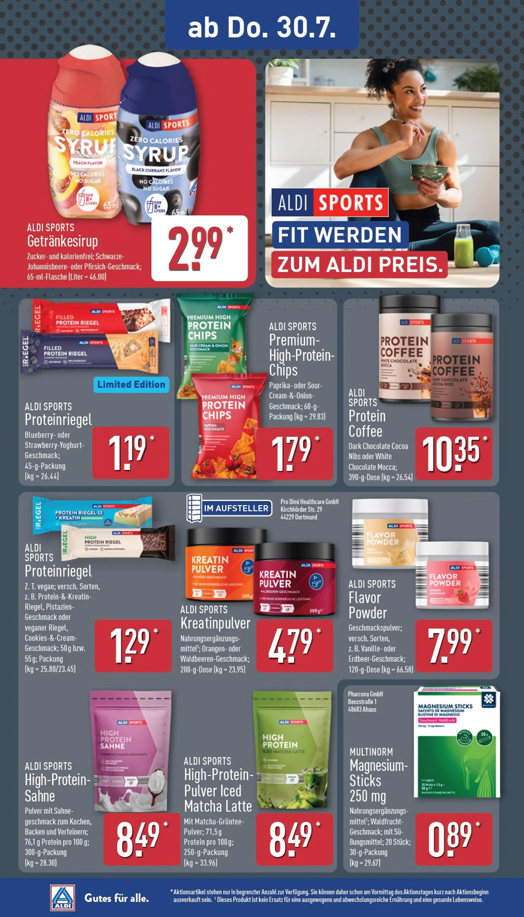 ALDI NORD - ALDI Vorschau Prospekt nächste Woche – von Montag 27.07.2026 bis Samstag 01.08.2026 von 27. Juli bis 1. August 2026 - Prospekt seite 30