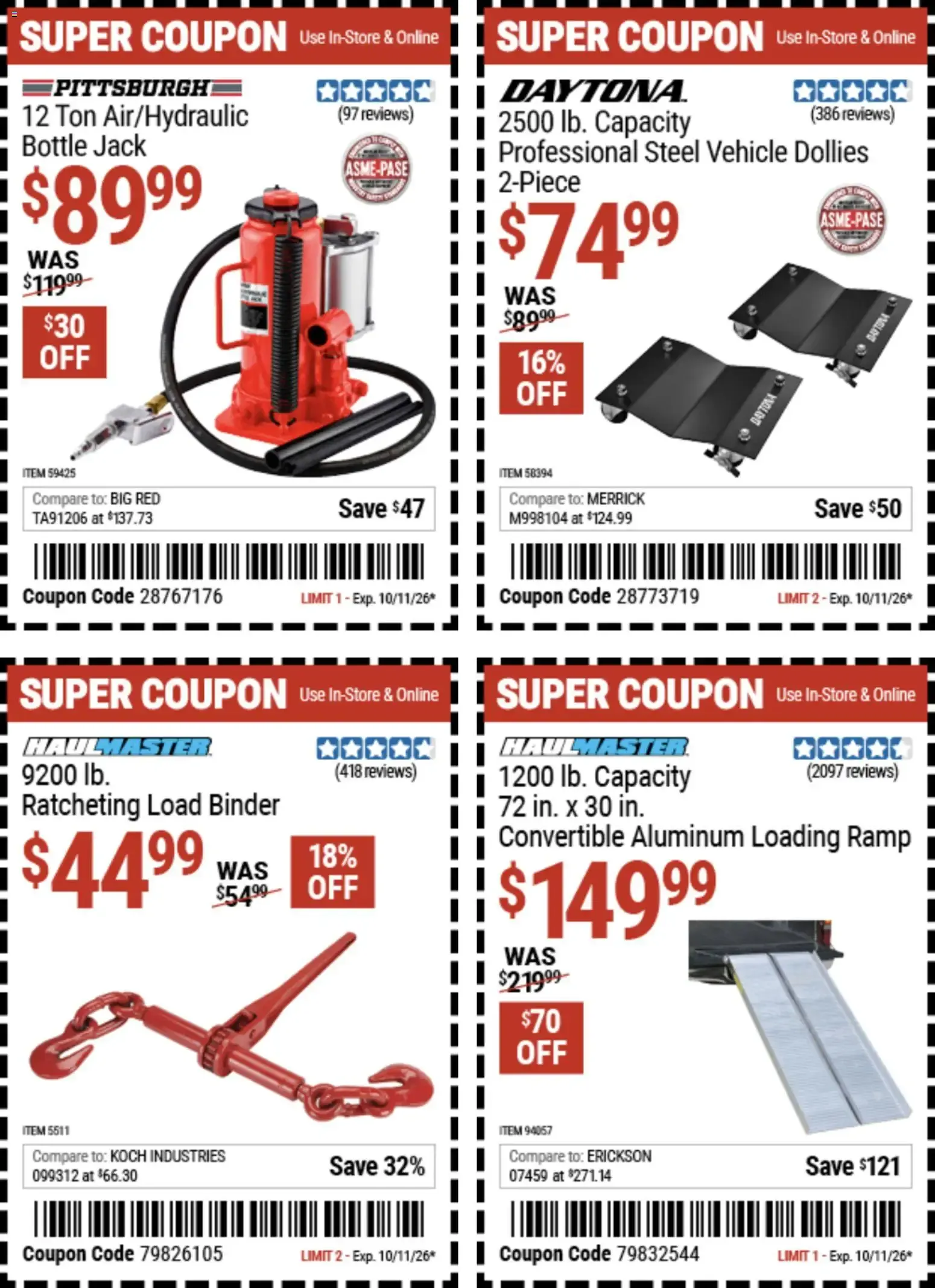 Weekly ad Harbor Freight Coupon Deals from September 28 to October 11 2026 - Page 7