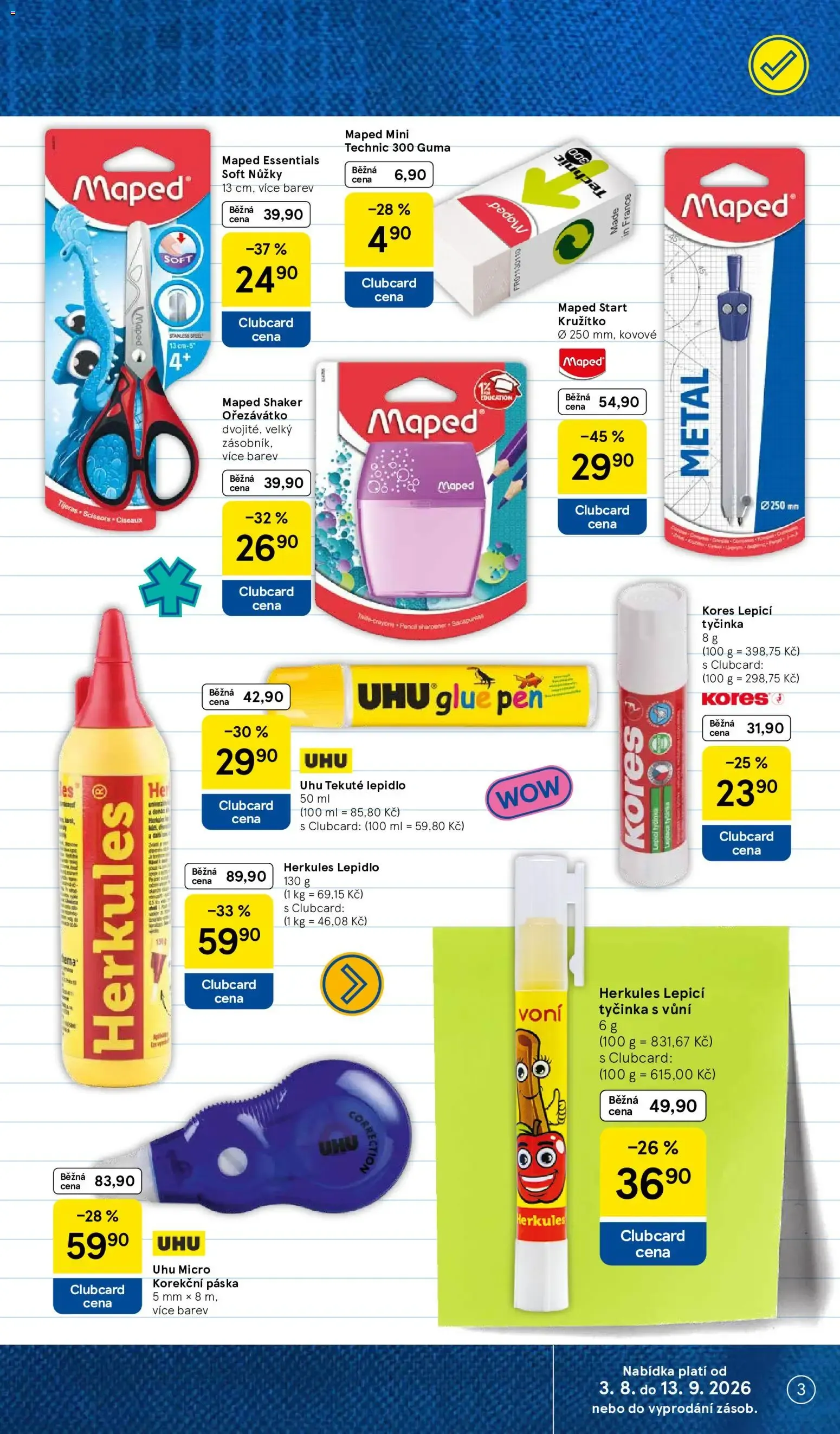 Tesco: Vše do školy - 3. srpna 13. září 2026 - Page 3