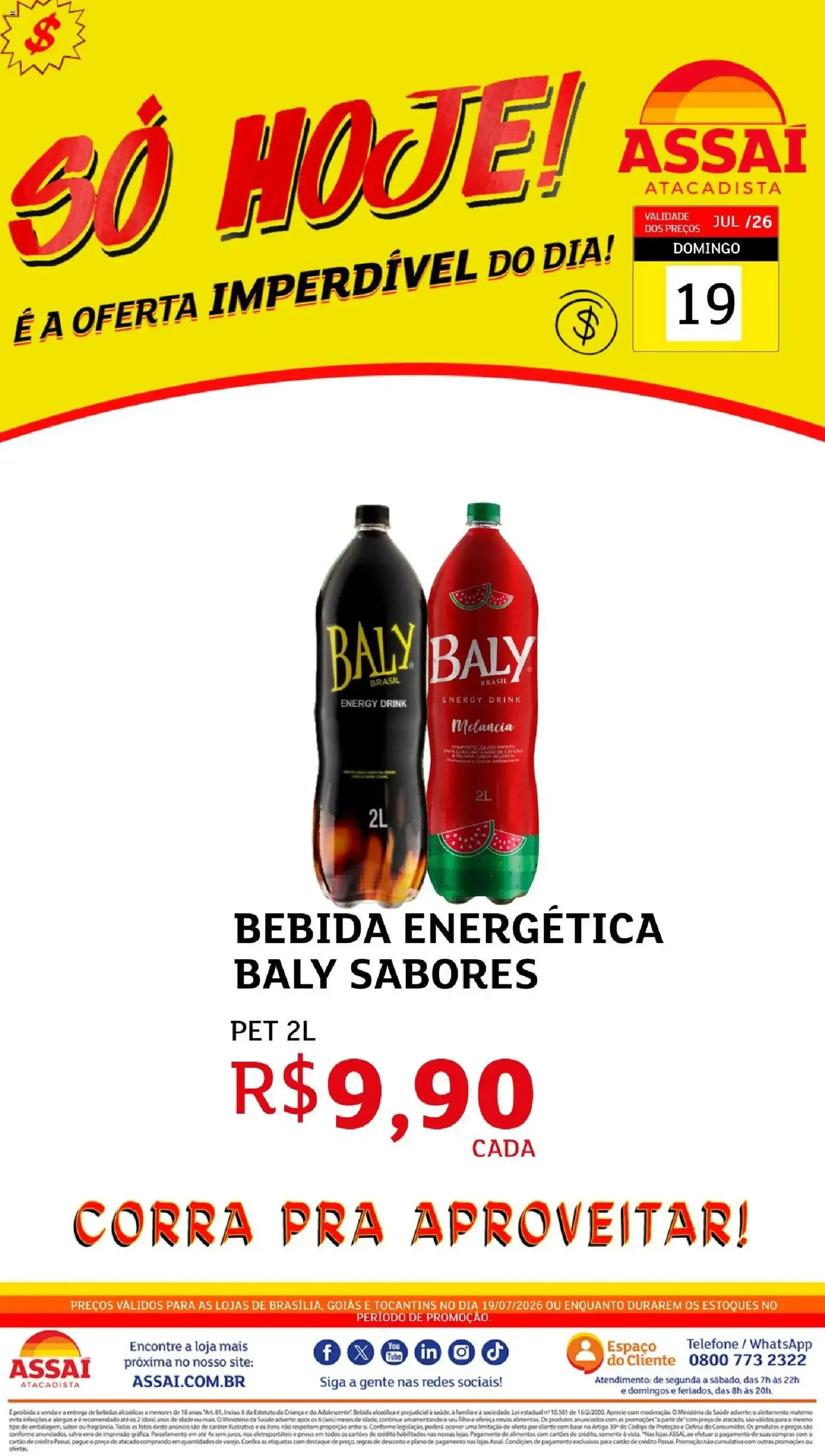 Encarte de Assaí Atacadista ofertas - DF de 19/07/2026 | Promoções Online 19 de julho até 19 de julho 2026 - Pagina 1