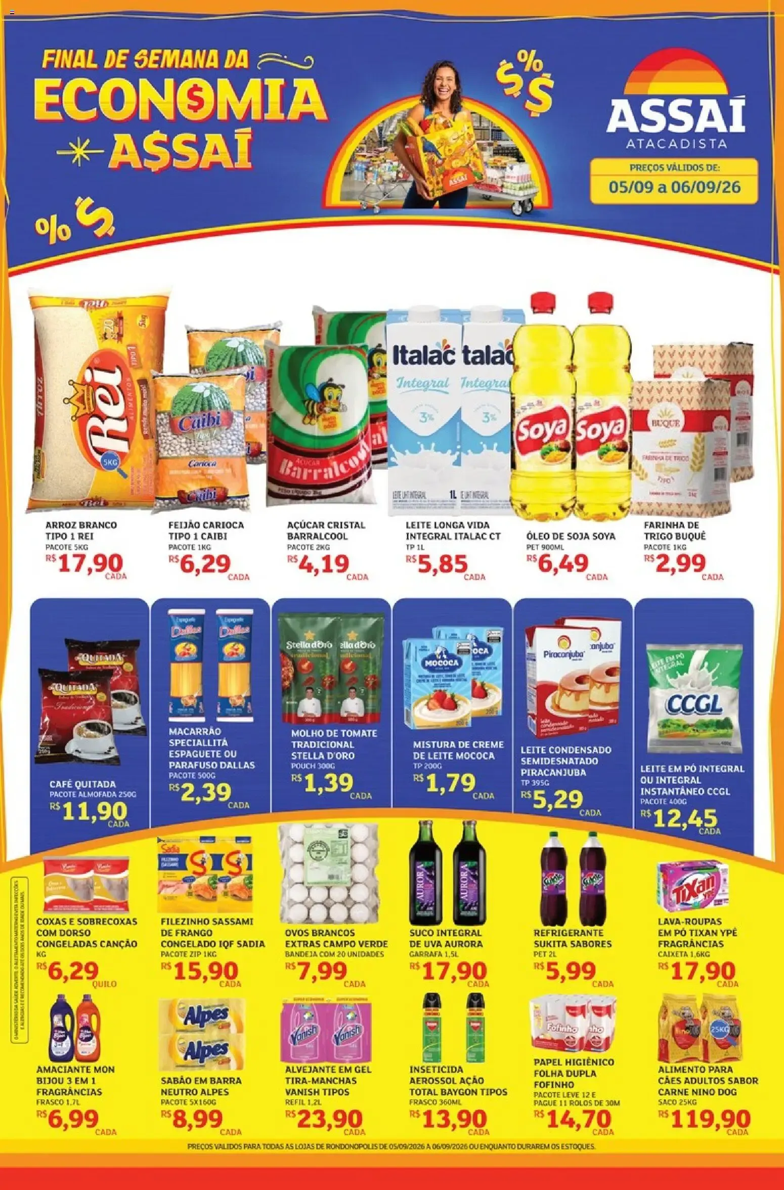 Encarte de Final de Semana da Economia Assaí Atacadista 5 de setembro até 6 de setembro 2026 - Pagina 1