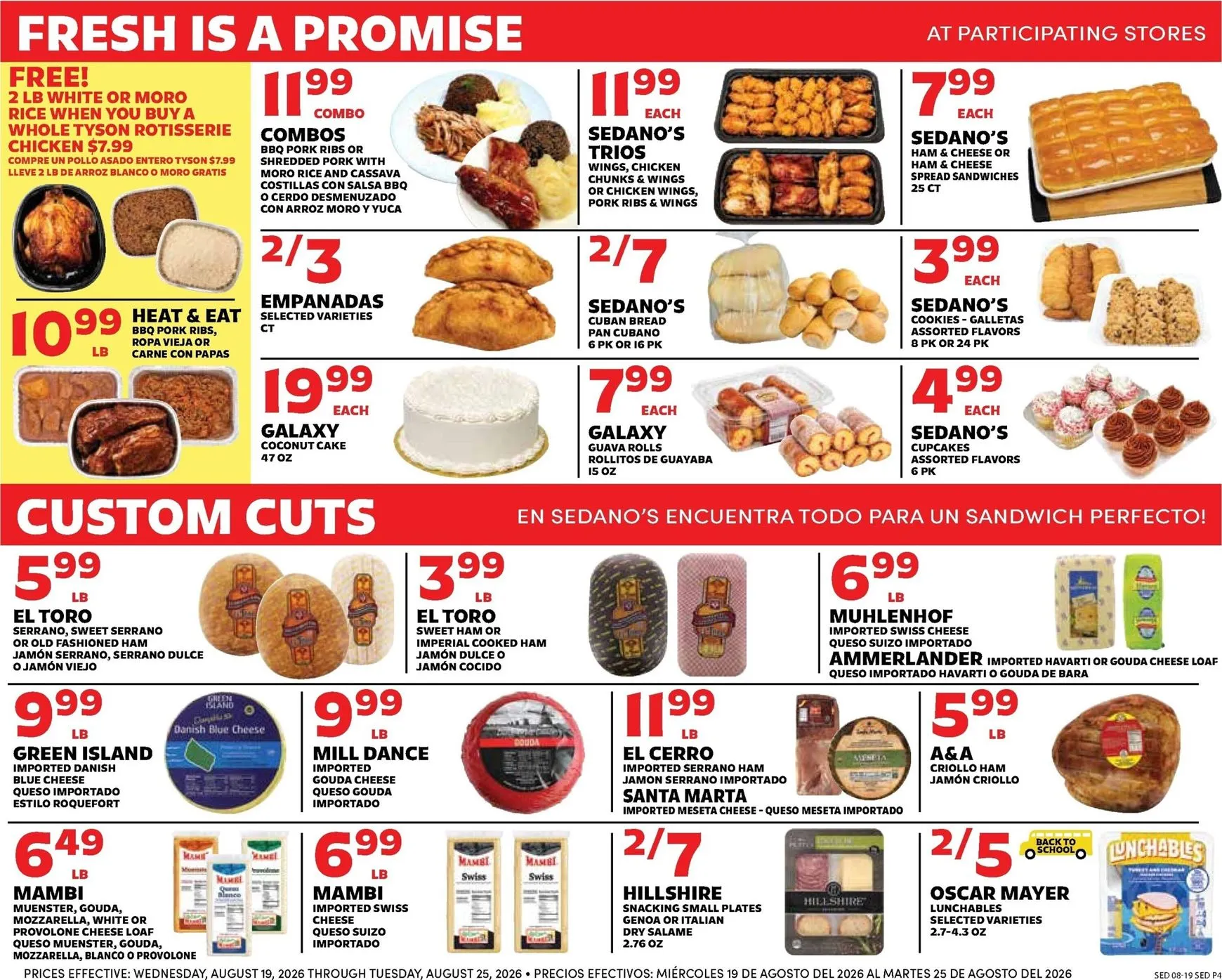 Weekly promotion Sedano's: Back to School y Ofertas BOGO spanning from August 19 to August 25 2026 - Page 4 for Catalogue 365
