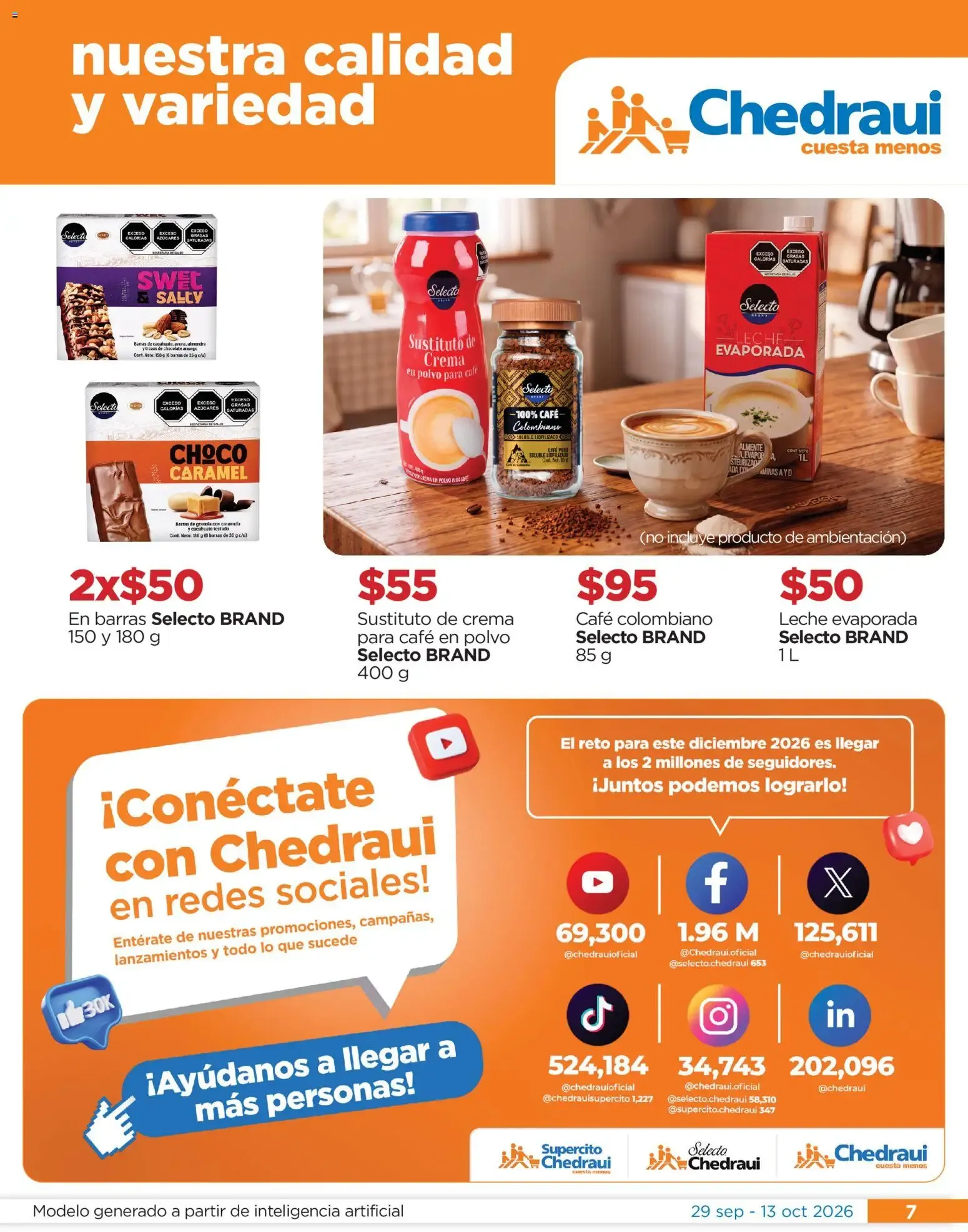 Catálogo de Chedraui folleto Festival marca propia (29/09/2026 - 13/10/2026) - catálogo en línea 29 de septiembre al 13 de octubre 2026 - Pagina 7
