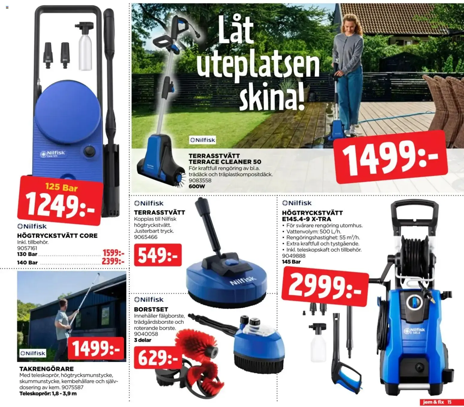 jem & fix LÅGPRIS BYGGMARKNAD Mer sommarkänsla för pengarna! från 22 juni till 5 juli 2026 - Reklamblad sidor 15