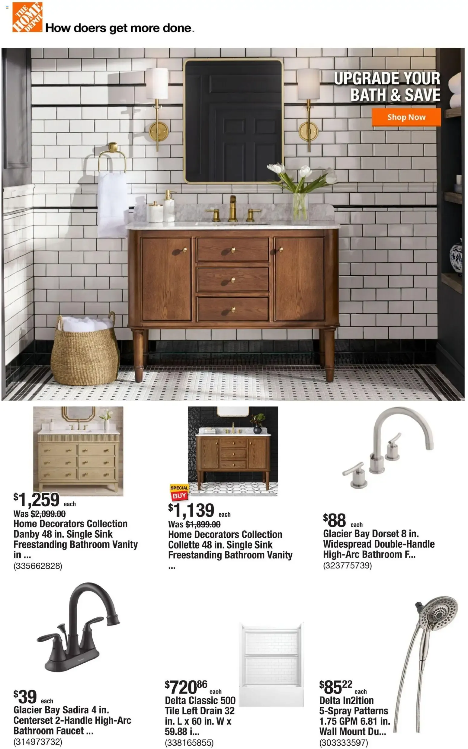 Upgrade your bath & save