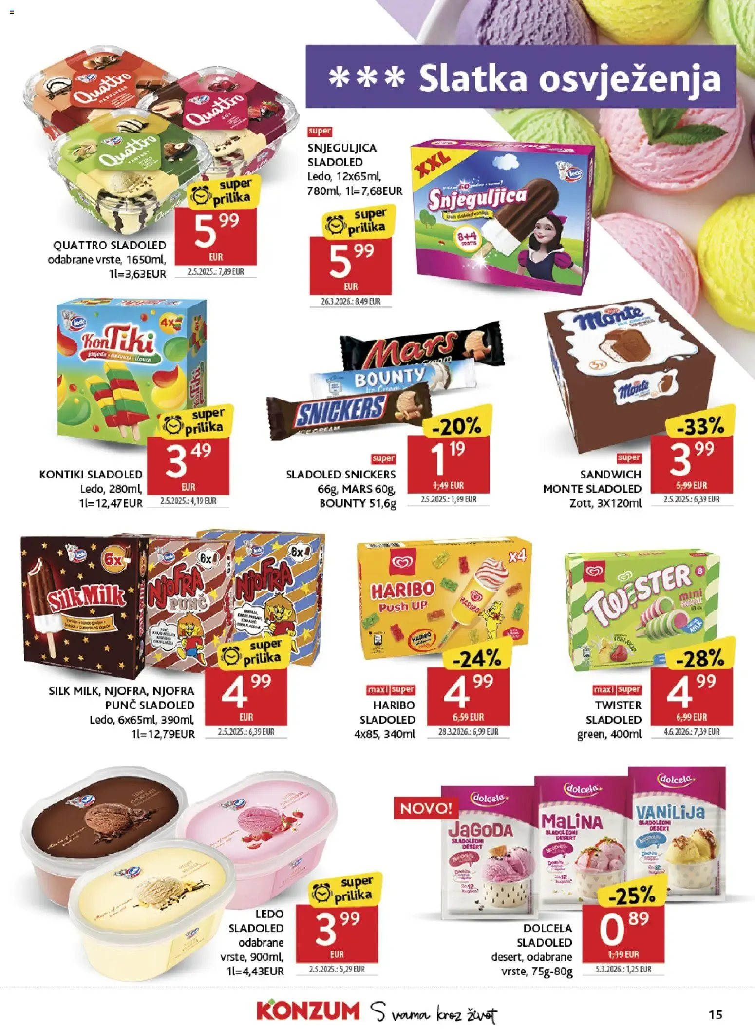 Katalog Konzum Katalog novi od 24.06.2026 na listanje > letak digitalni od 24. lipnja do 30. lipnja 2026. - Pregled Stranica 15