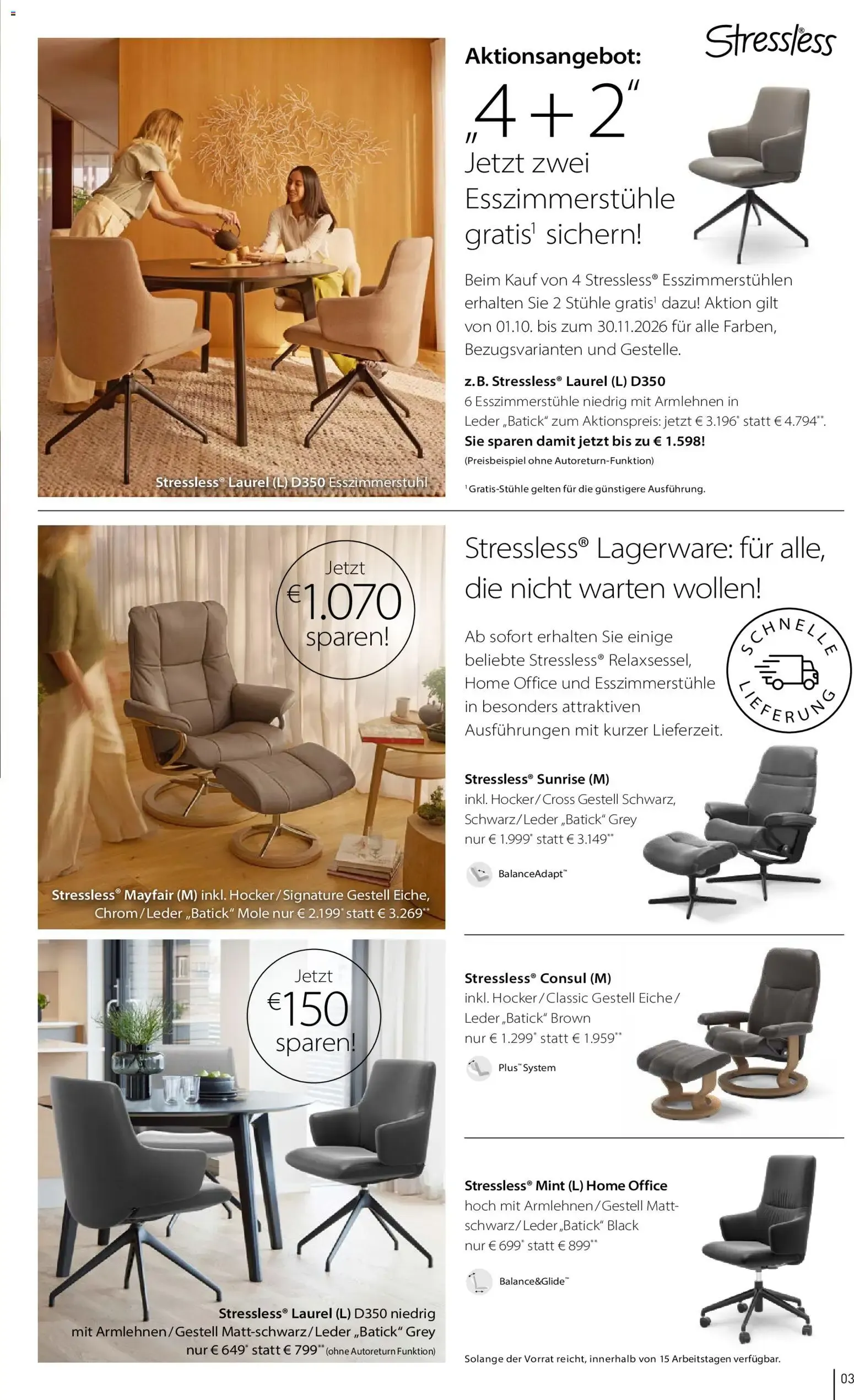 Möbel Martin Katalog Stressless (ab 31.08.2026) zum Blättern von 31. August bis 30. November 2026 - Prospekt seite 3