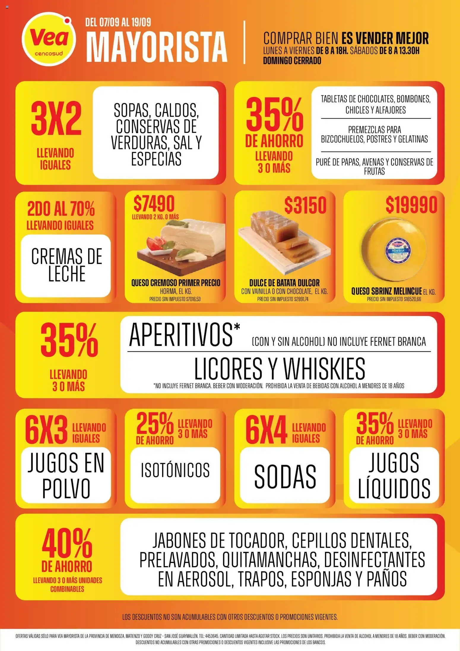 Ofertas de Vea Mayorista Mendoza - Del 07/09 al 19/09 7 de septiembre al 19 de septiembre 2026 - Página 2 del catálogo