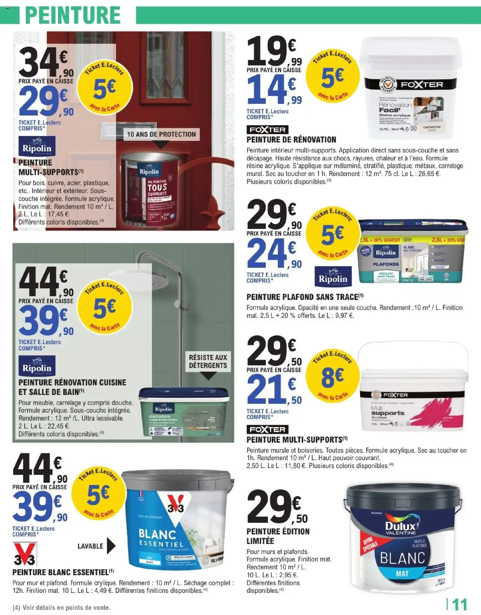 Brico E.Leclerc Arrivages bricolage à partir du 25/08/2026 - promo en ligne du 25 août au 12 septembre 2026 - Catalogue page 11