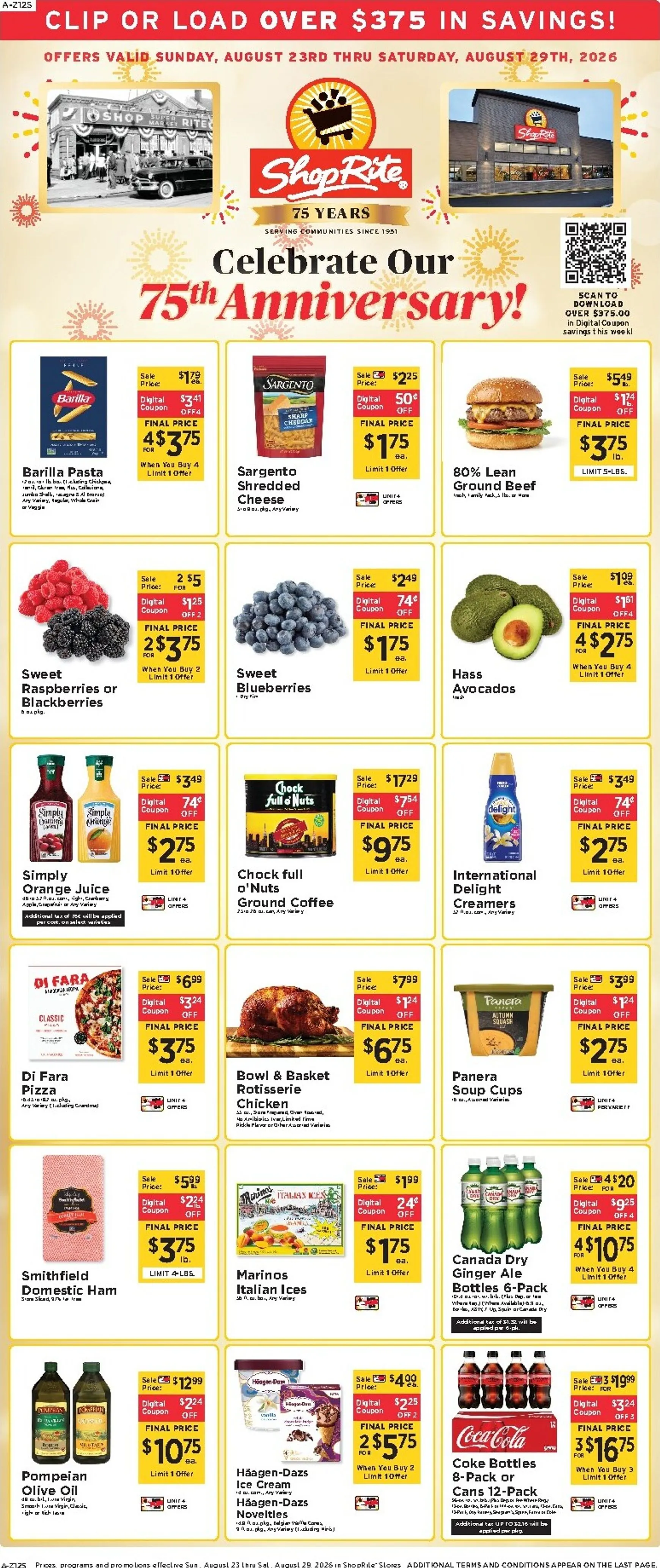 ShopRite: Celebrate Our 75th Anniversary! Savings Event
